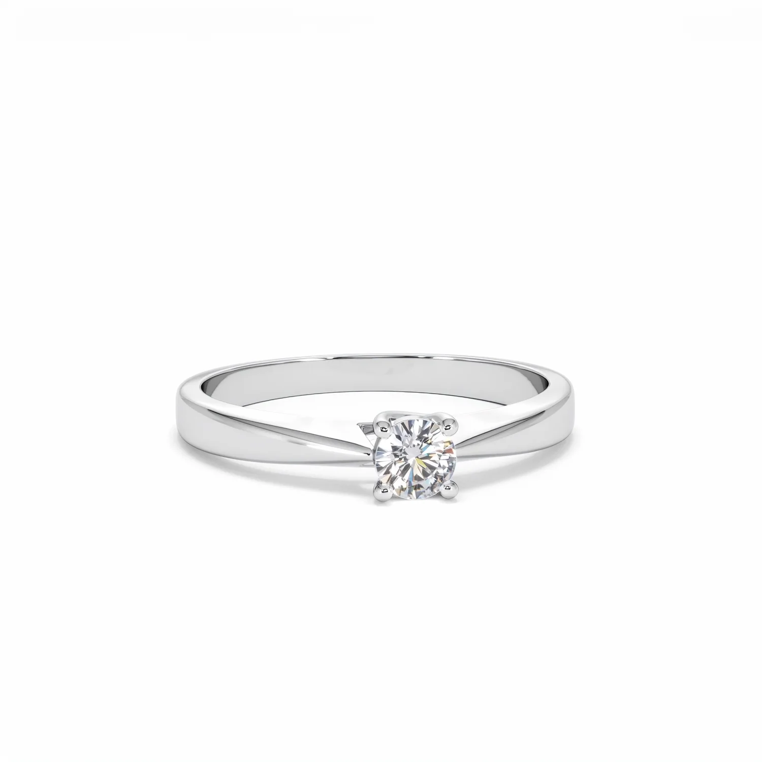 Naomi Lab Diamond Engagement Ring 0.25ct H/Si in 925 Silver - Image 10