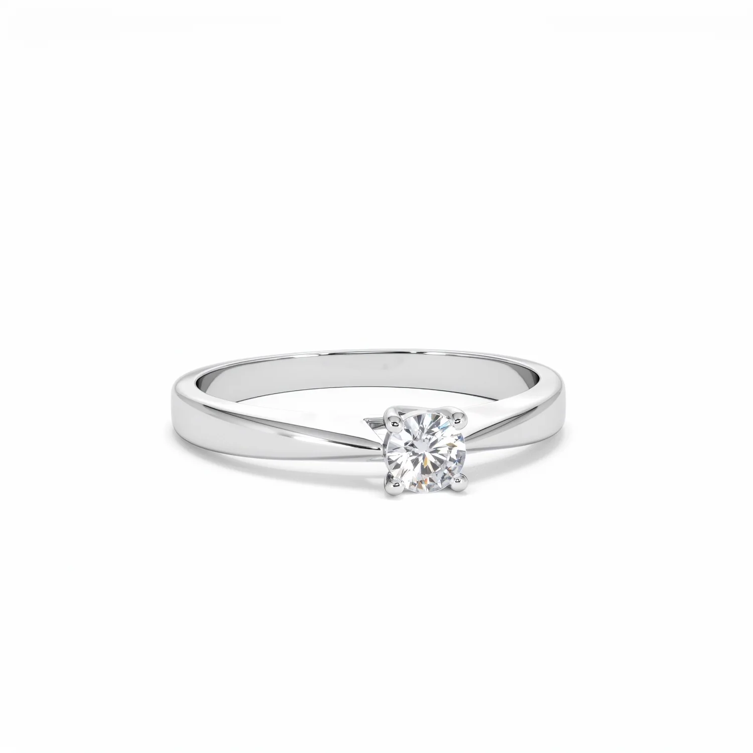 Naomi Lab Diamond Engagement Ring 0.25ct H/Si in 925 Silver - Image 11