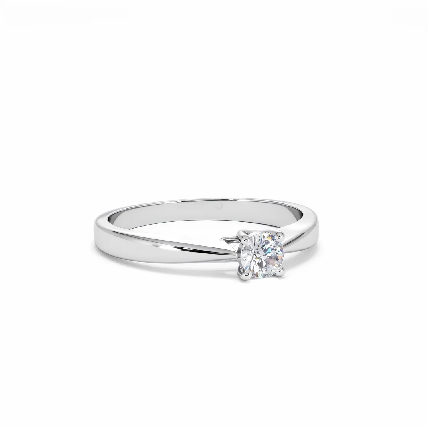 Naomi Lab Diamond Engagement Ring 0.25ct H/Si in 925 Silver - Image 13