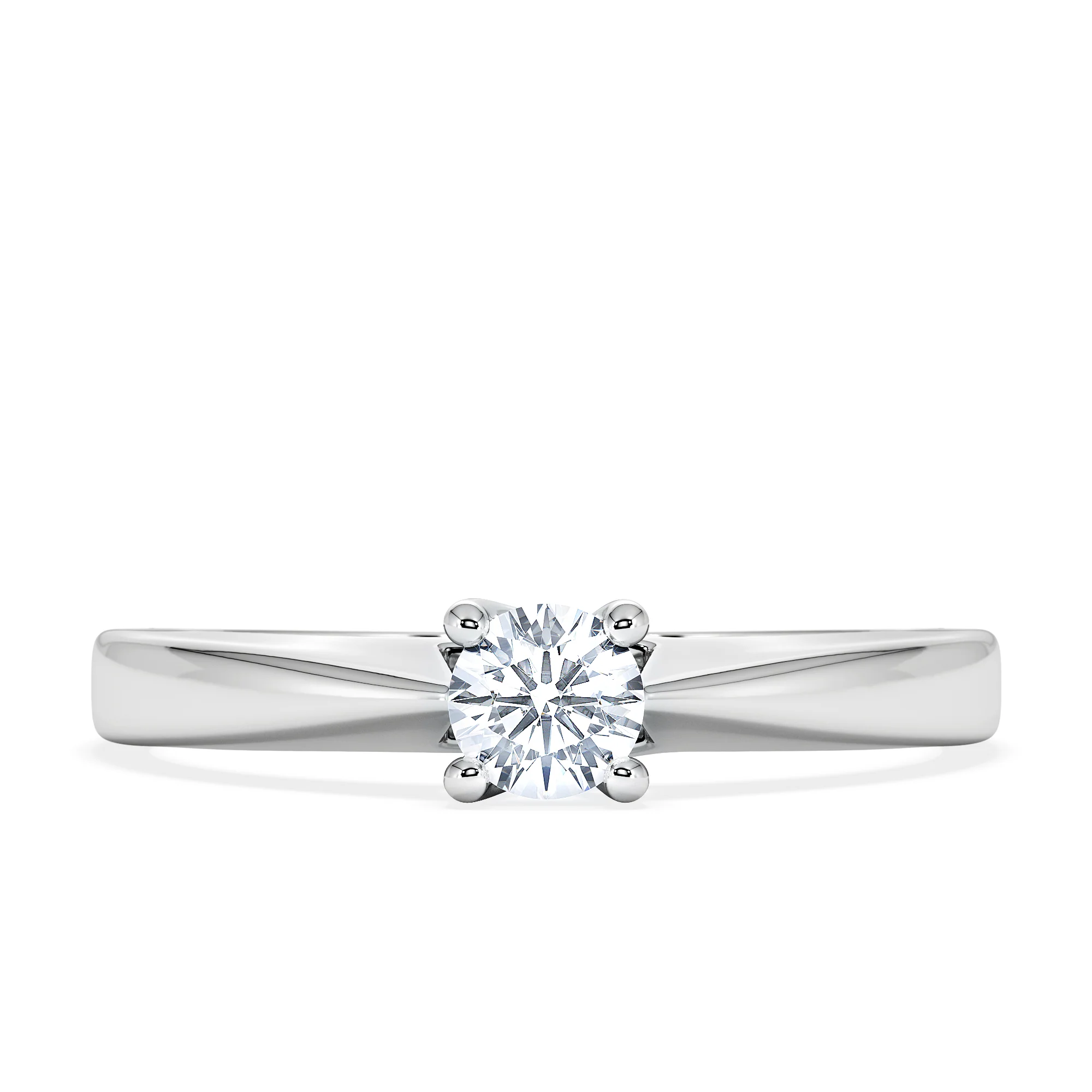 Naomi Lab Diamond Engagement Ring 0.25ct H/Si in 925 Silver - Image 5