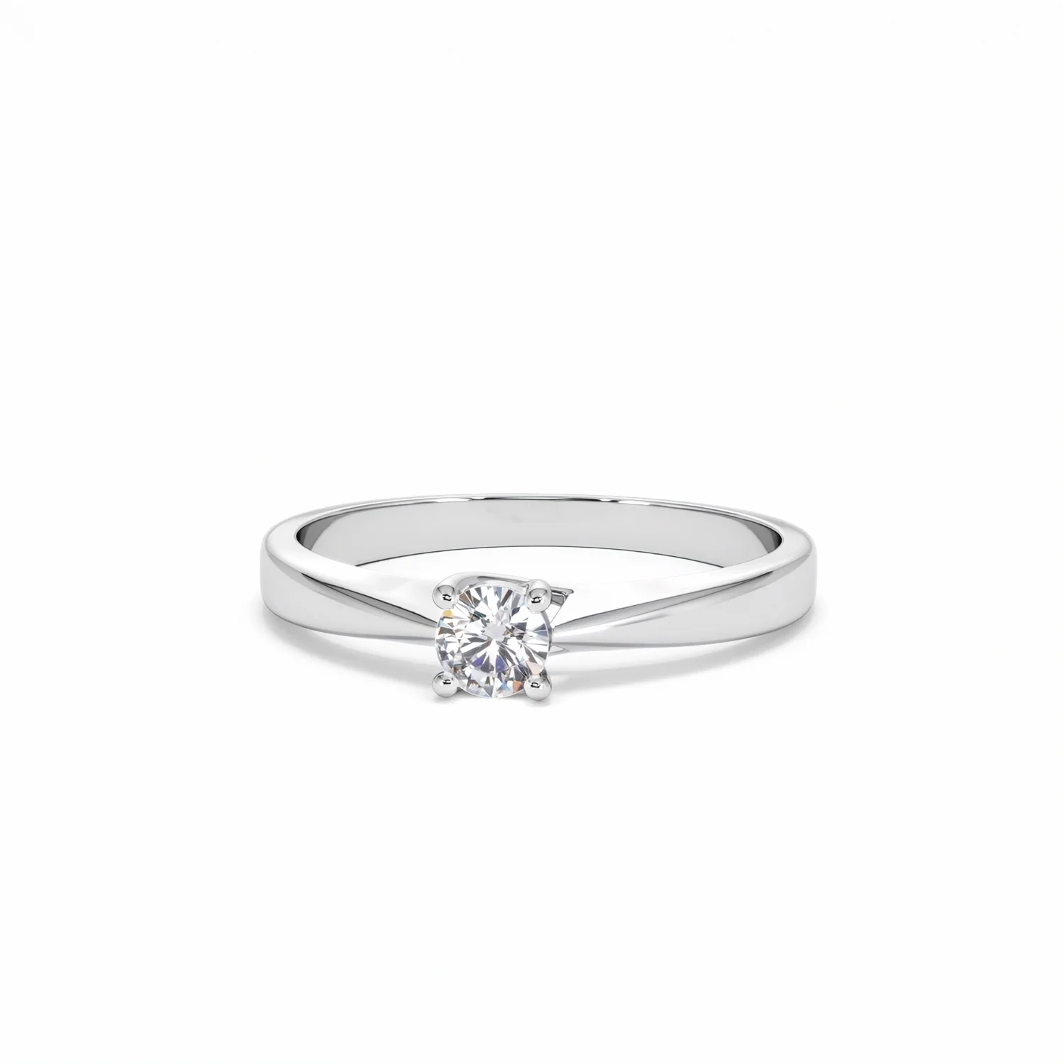 Naomi Lab Diamond Engagement Ring 0.25ct H/Si in 925 Silver - Image 86