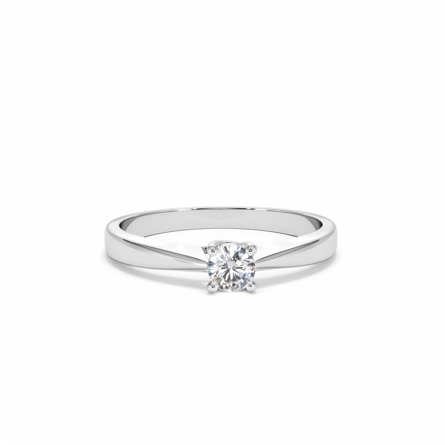 Naomi Lab Diamond Engagement Ring 0.25ct H/Si in 925 Silver - Image 9