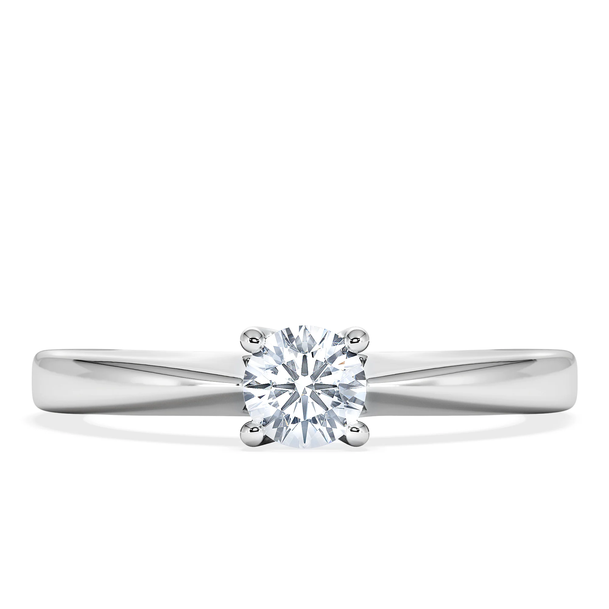 Naomi Lab Diamond Engagement Ring 0.33ct H/Si 9K White Gold - Image 5