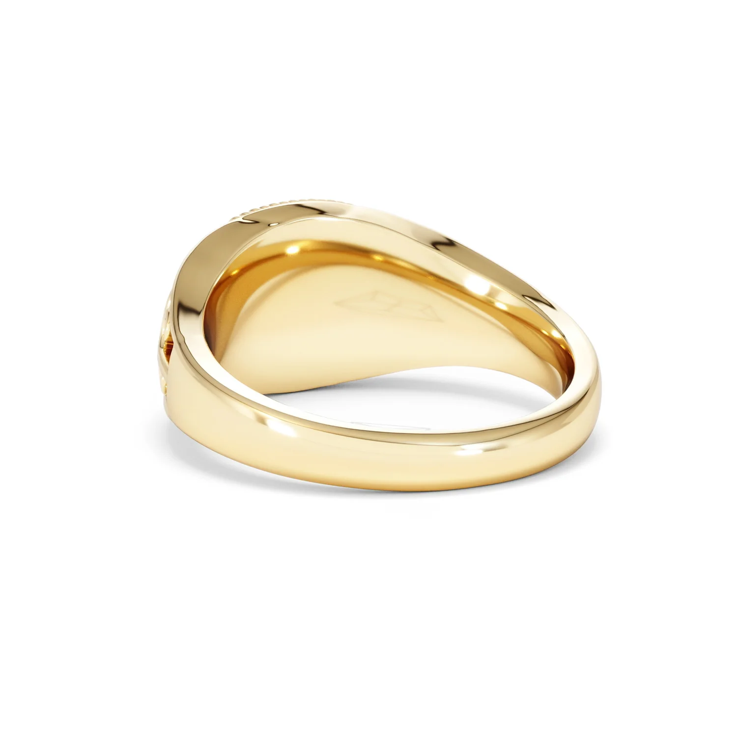 Taurus Zodiac 0.01ct Lab Diamond Signet Ring in 18K Gold Vermeil - Image 53