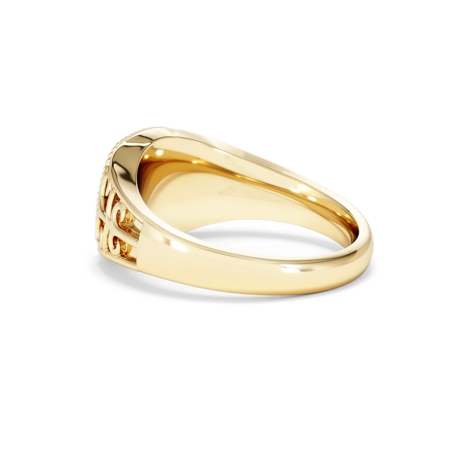 Taurus Zodiac 0.01ct Lab Diamond Signet Ring in 18K Gold Vermeil - Image 59