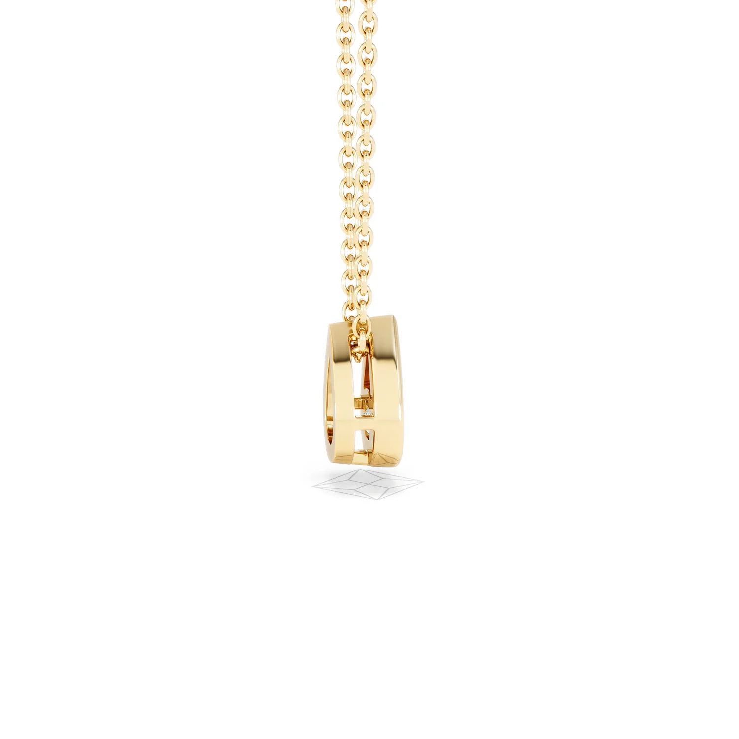 Teardrop Solitaire 0.25ct H/SI Round Cut Lab Grown Necklace in 18K Gold Vermeil - Image 31