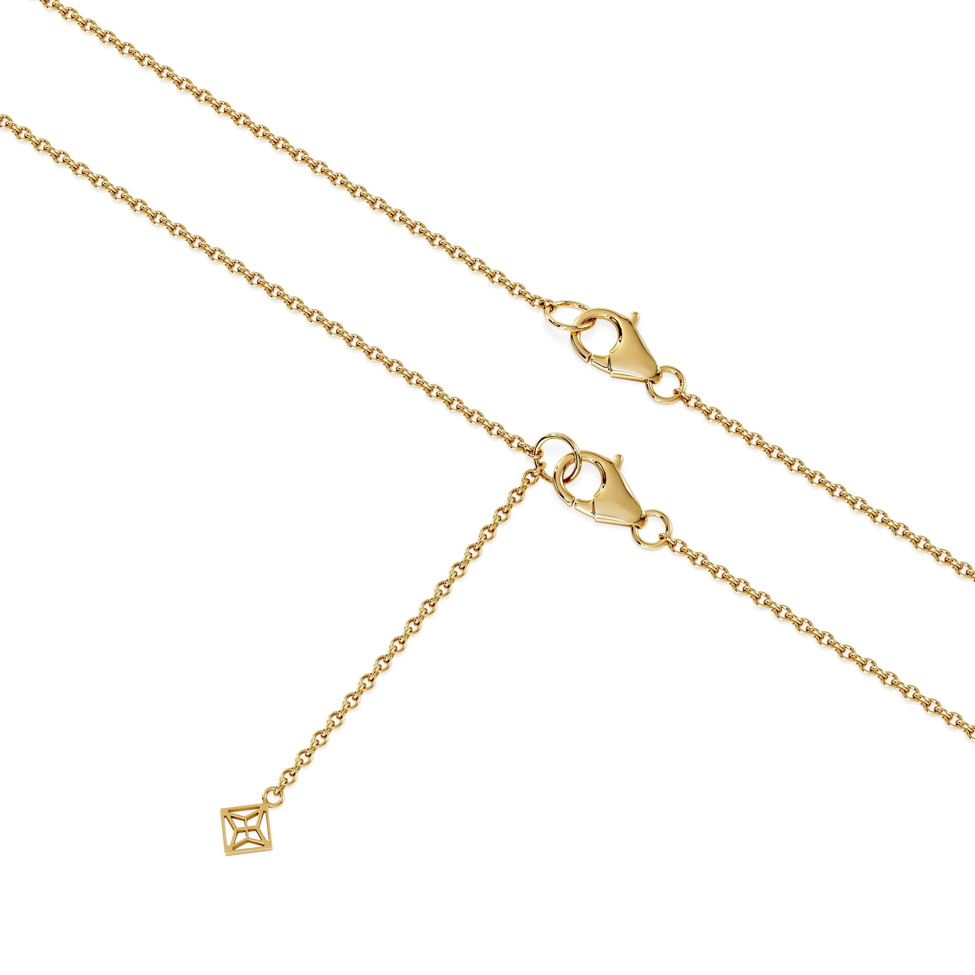 Teardrop Solitaire 0.25ct H/SI Round Cut Lab Grown Necklace in 18K Gold Vermeil - Image 7