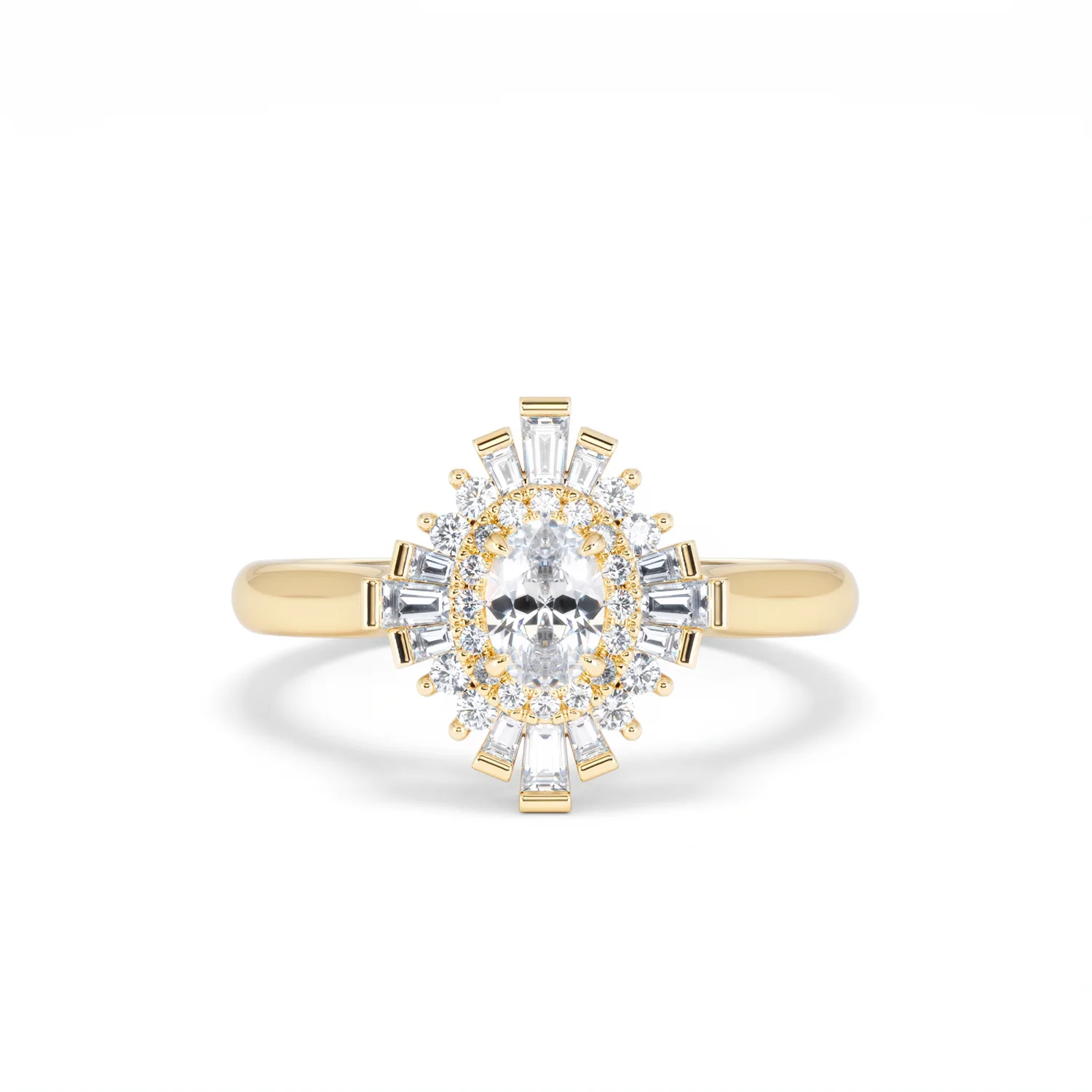 The Radiance Lab Diamond Ring 0.52ct H/SI Set in 18K Gold Vermeil - Image 10