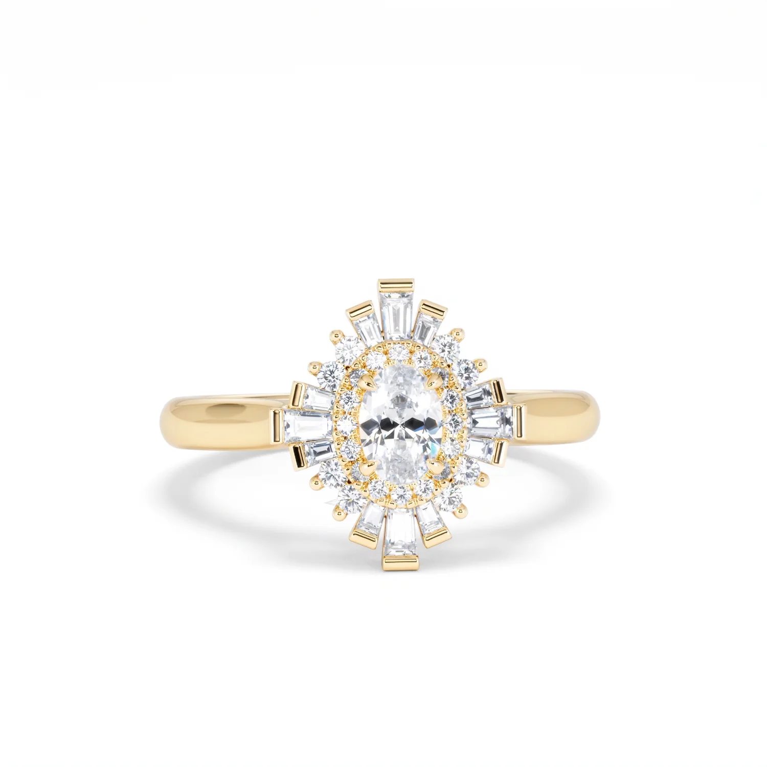 The Radiance Lab Diamond Ring 0.52ct H/SI Set in 18K Gold Vermeil - Image 11