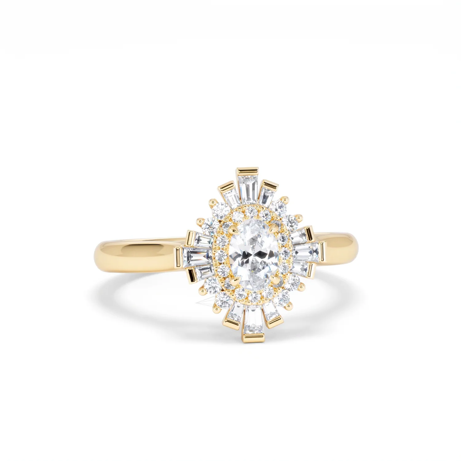 The Radiance Lab Diamond Ring 0.52ct H/SI Set in 18K Gold Vermeil - Image 12