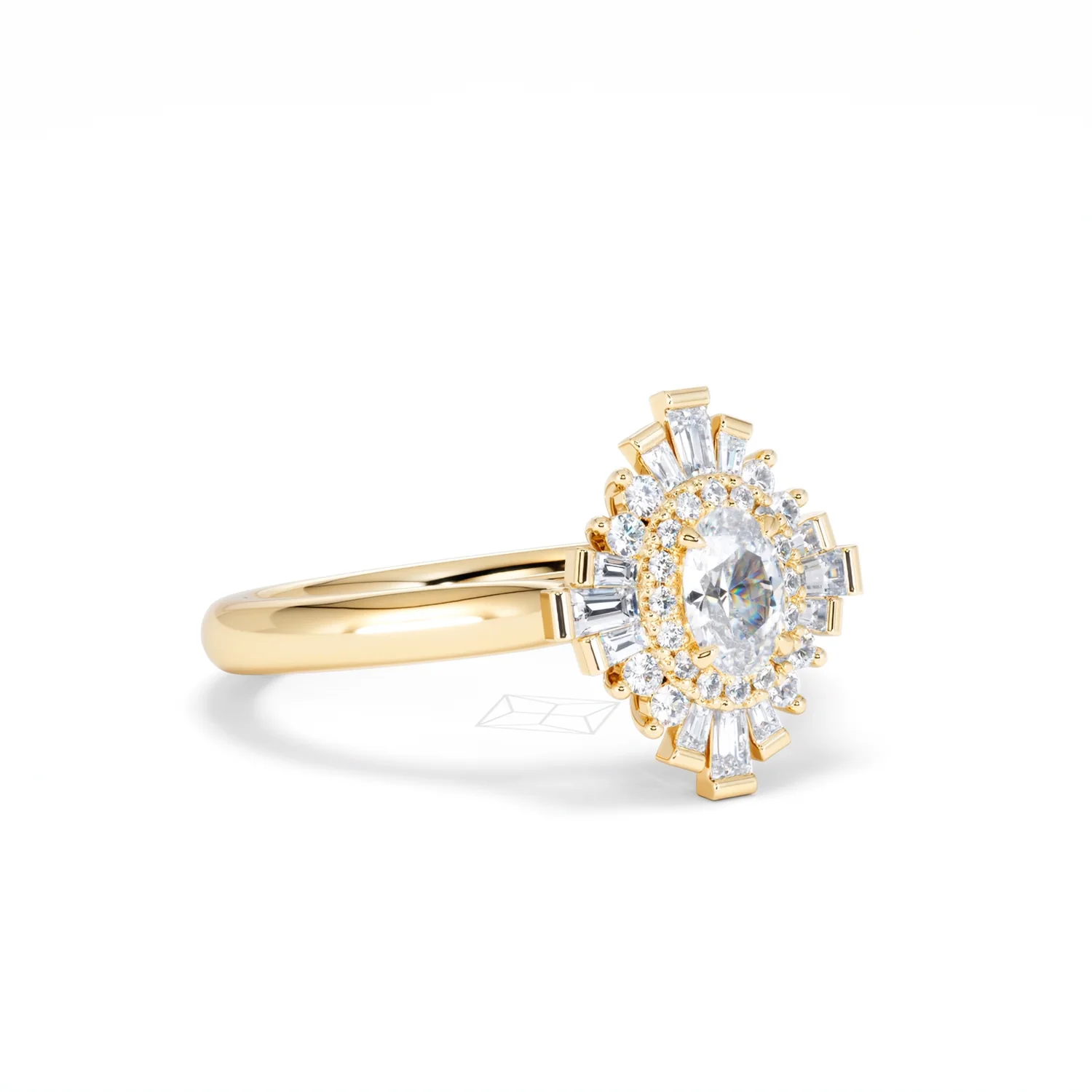 The Radiance Lab Diamond Ring 0.52ct H/SI Set in 18K Gold Vermeil - Image 17