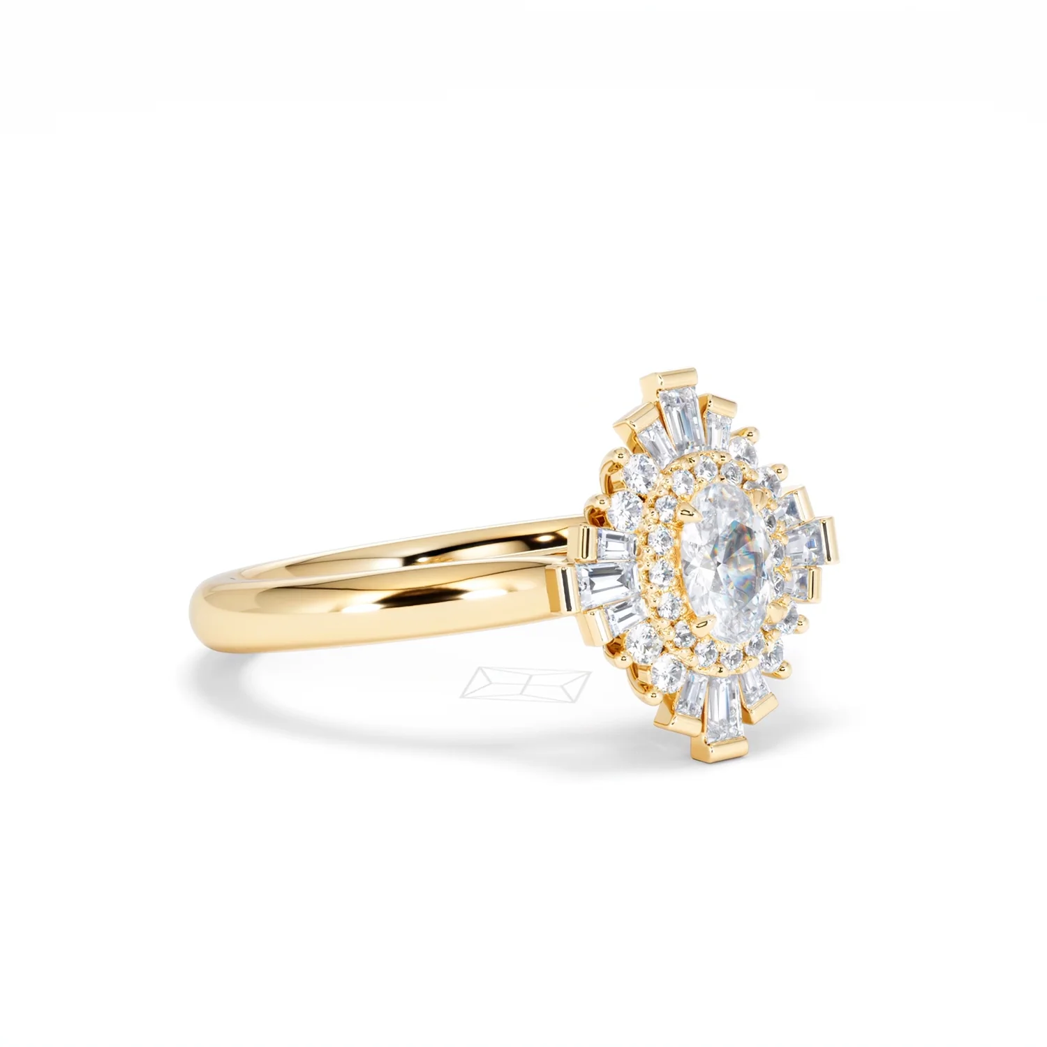 The Radiance Lab Diamond Ring 0.52ct H/SI Set in 18K Gold Vermeil - Image 18