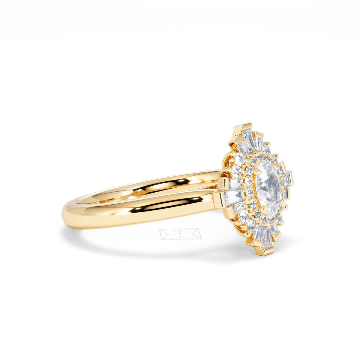 The Radiance Lab Diamond Ring 0.52ct H/SI Set in 18K Gold Vermeil - Image 21