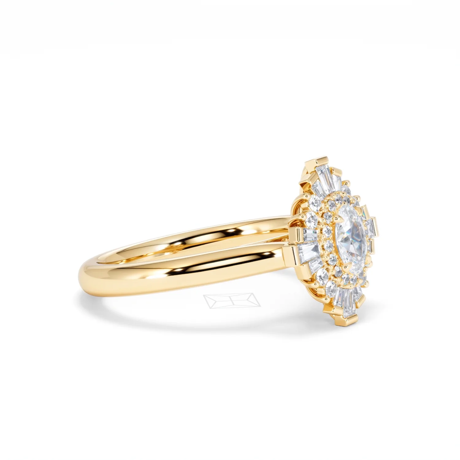 The Radiance Lab Diamond Ring 0.52ct H/SI Set in 18K Gold Vermeil - Image 22