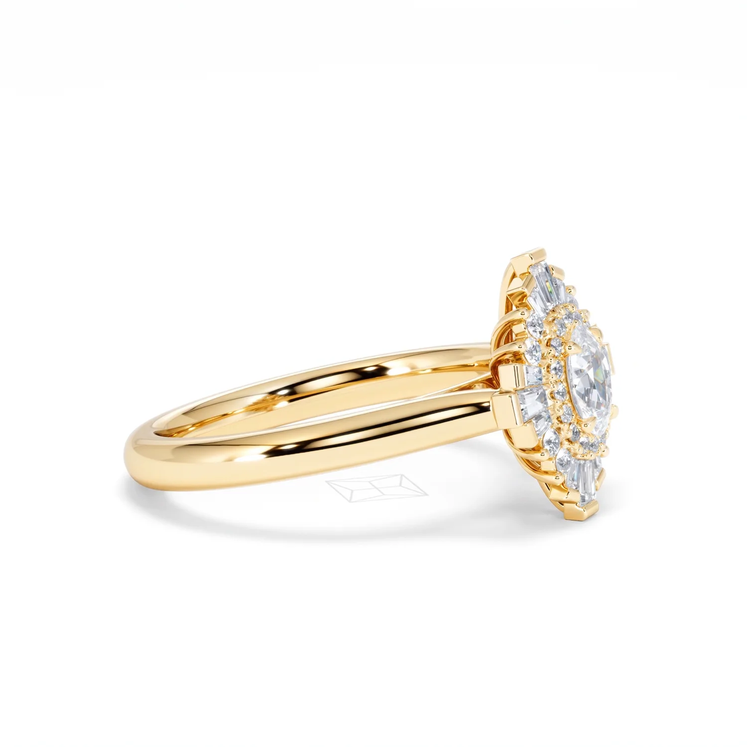 The Radiance Lab Diamond Ring 0.52ct H/SI Set in 18K Gold Vermeil - Image 24