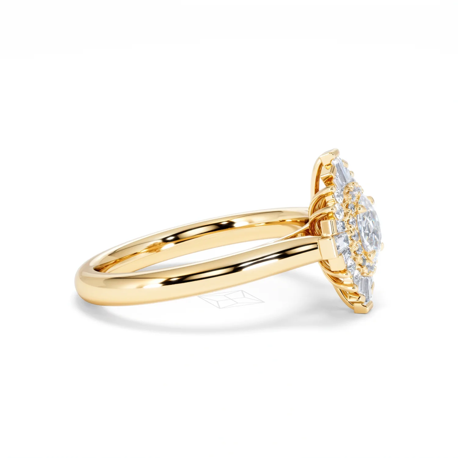 The Radiance Lab Diamond Ring 0.52ct H/SI Set in 18K Gold Vermeil - Image 26