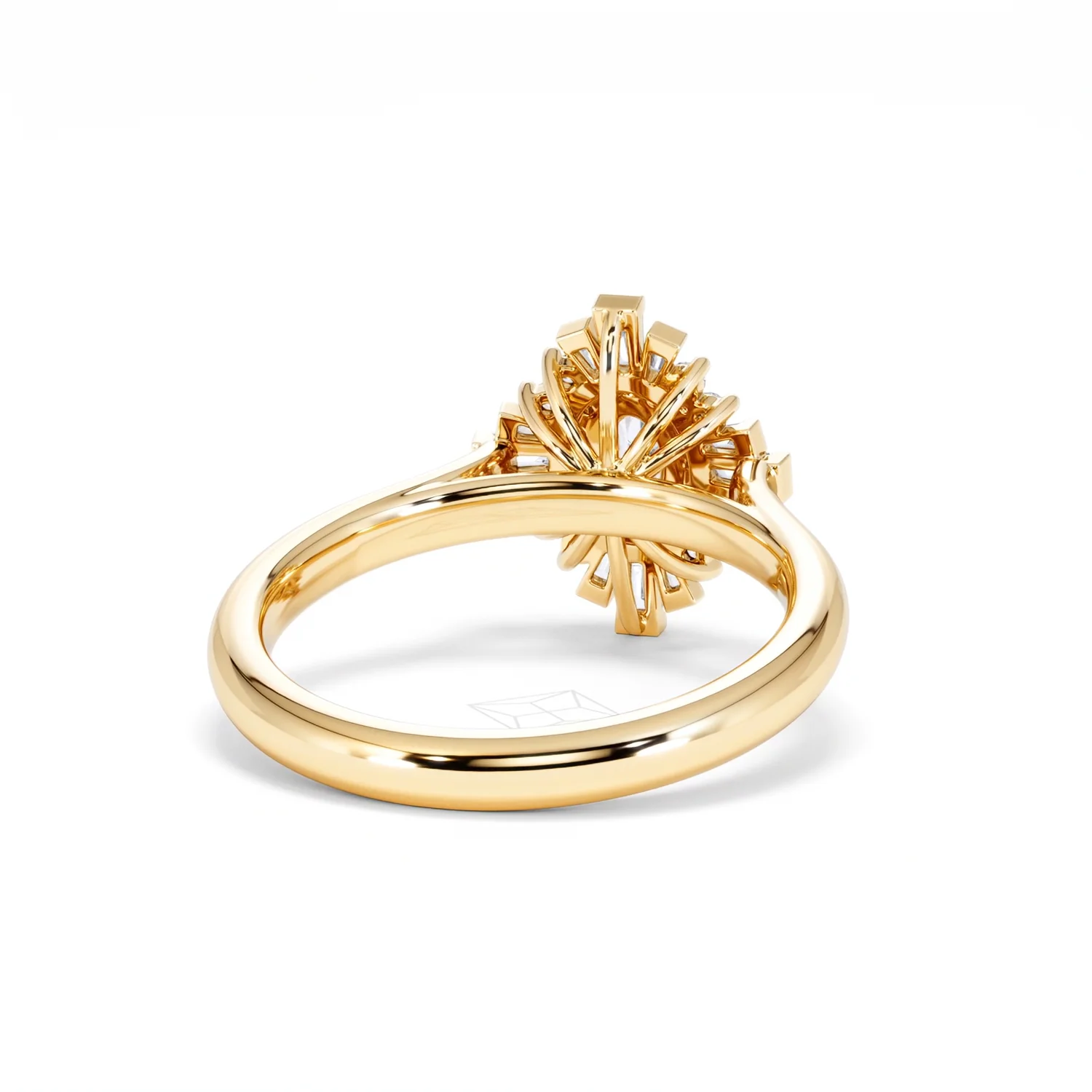 The Radiance Lab Diamond Ring 0.52ct H/SI Set in 18K Gold Vermeil - Image 46