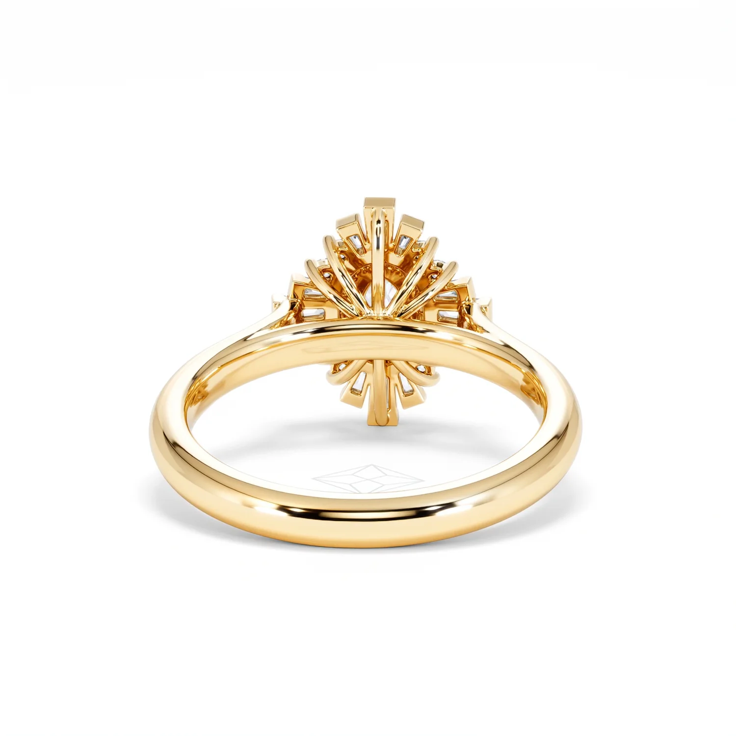 The Radiance Lab Diamond Ring 0.52ct H/SI Set in 18K Gold Vermeil - Image 49