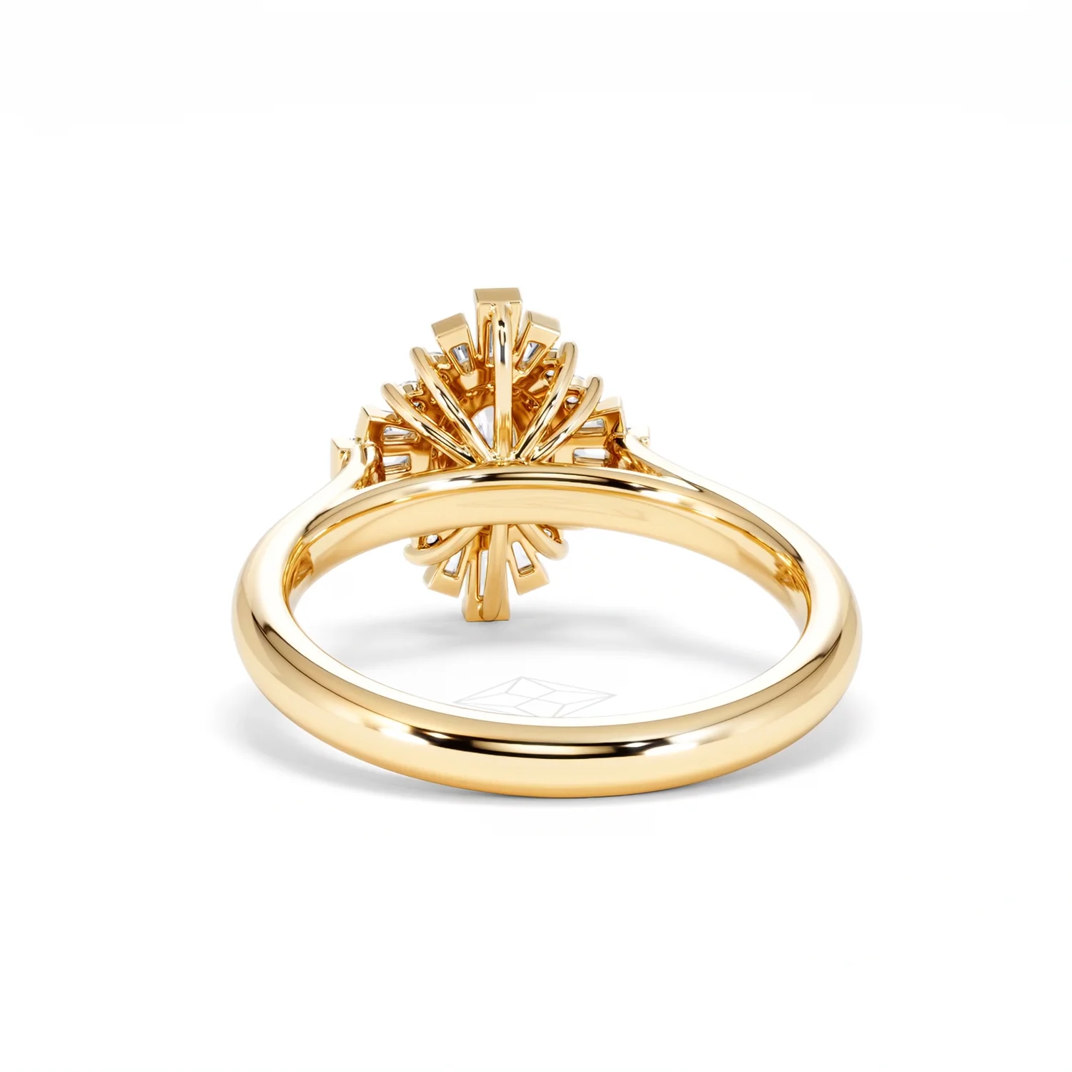 The Radiance Lab Diamond Ring 0.52ct H/SI Set in 18K Gold Vermeil - Image 52