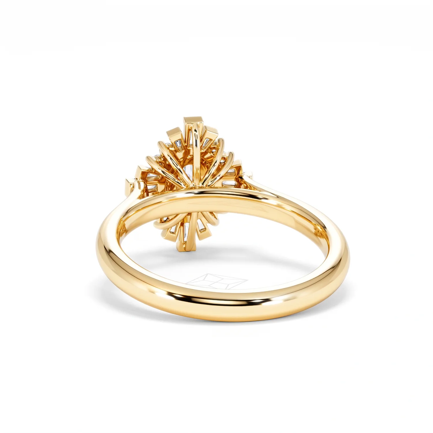 The Radiance Lab Diamond Ring 0.52ct H/SI Set in 18K Gold Vermeil - Image 53