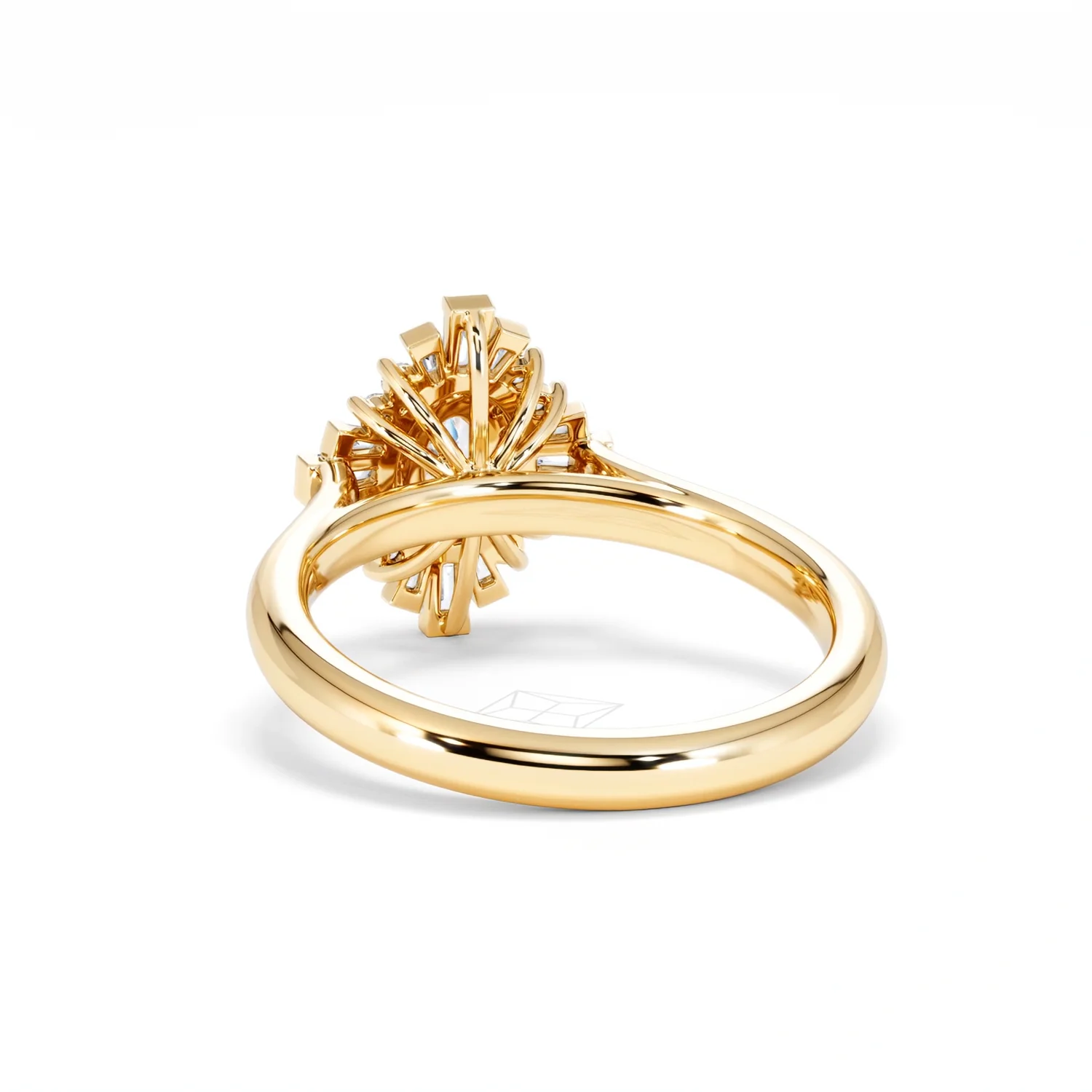 The Radiance Lab Diamond Ring 0.52ct H/SI Set in 18K Gold Vermeil - Image 54