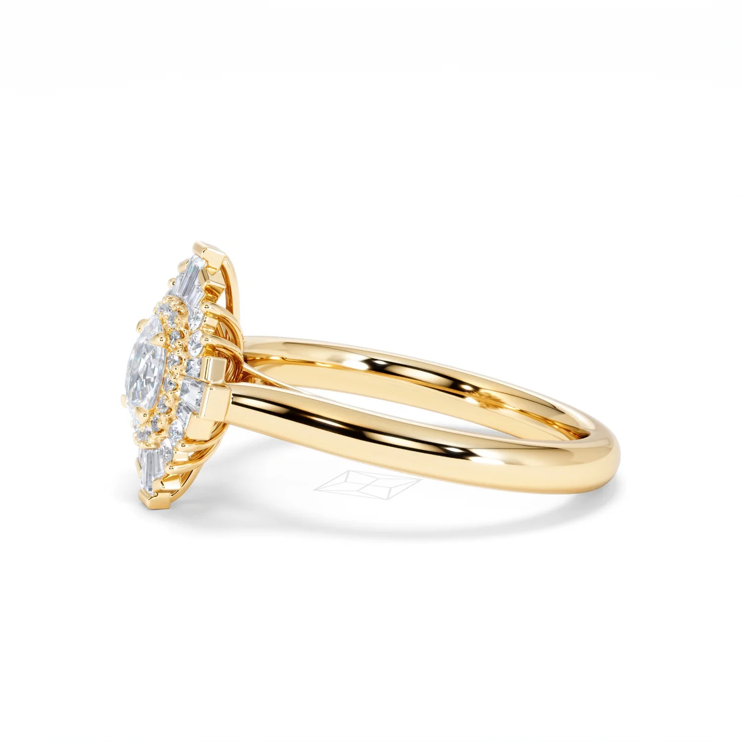 The Radiance Lab Diamond Ring 0.52ct H/SI Set in 18K Gold Vermeil - Image 74