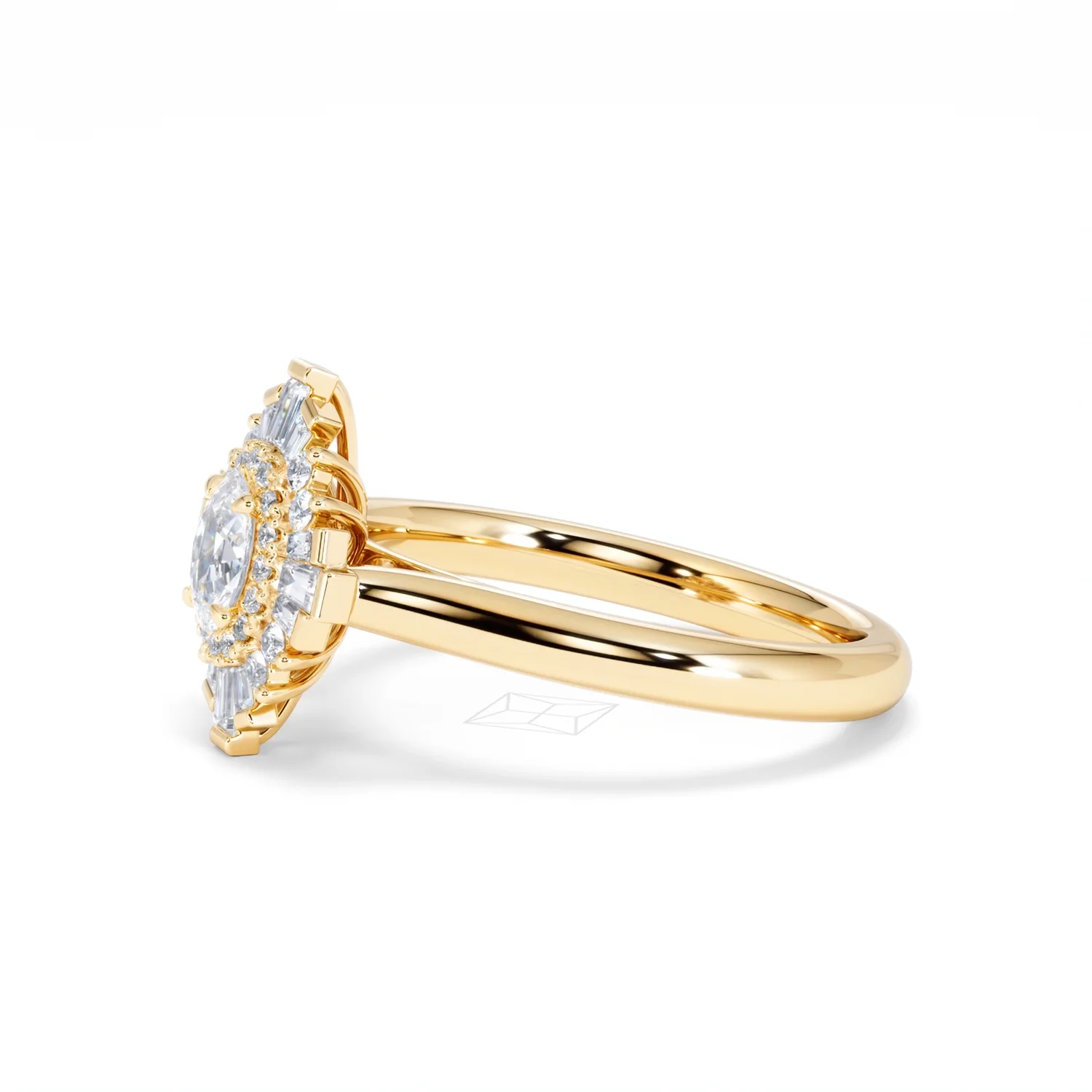 The Radiance Lab Diamond Ring 0.52ct H/SI Set in 18K Gold Vermeil - Image 75