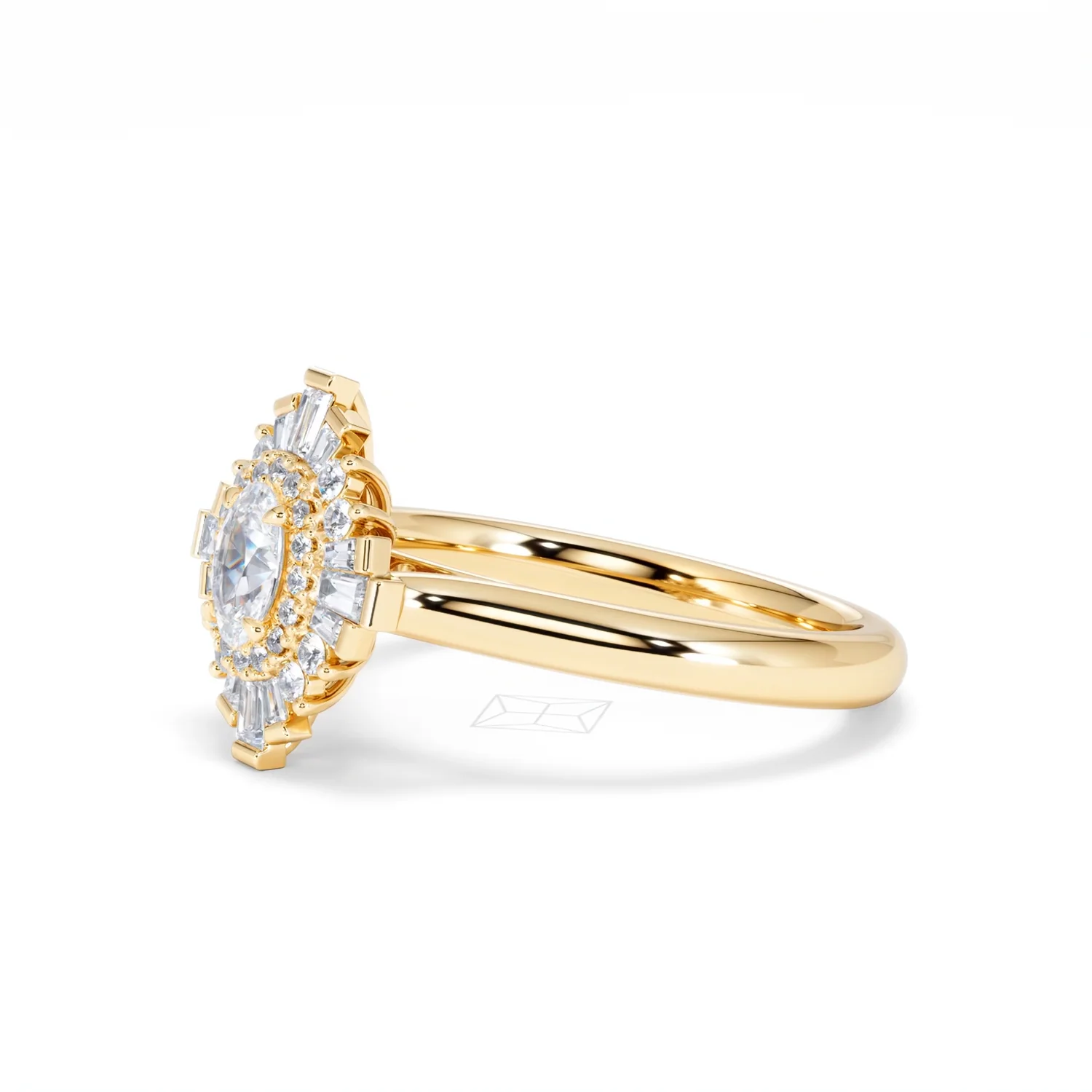The Radiance Lab Diamond Ring 0.52ct H/SI Set in 18K Gold Vermeil - Image 77