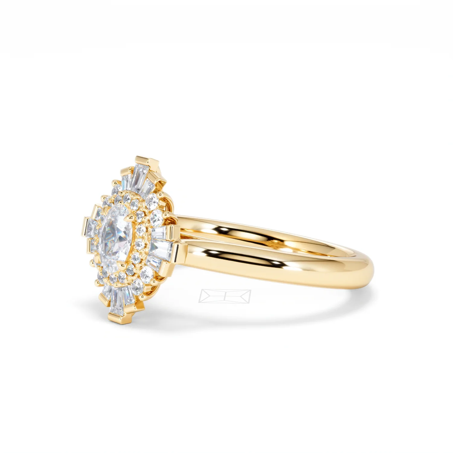 The Radiance Lab Diamond Ring 0.52ct H/SI Set in 18K Gold Vermeil - Image 79