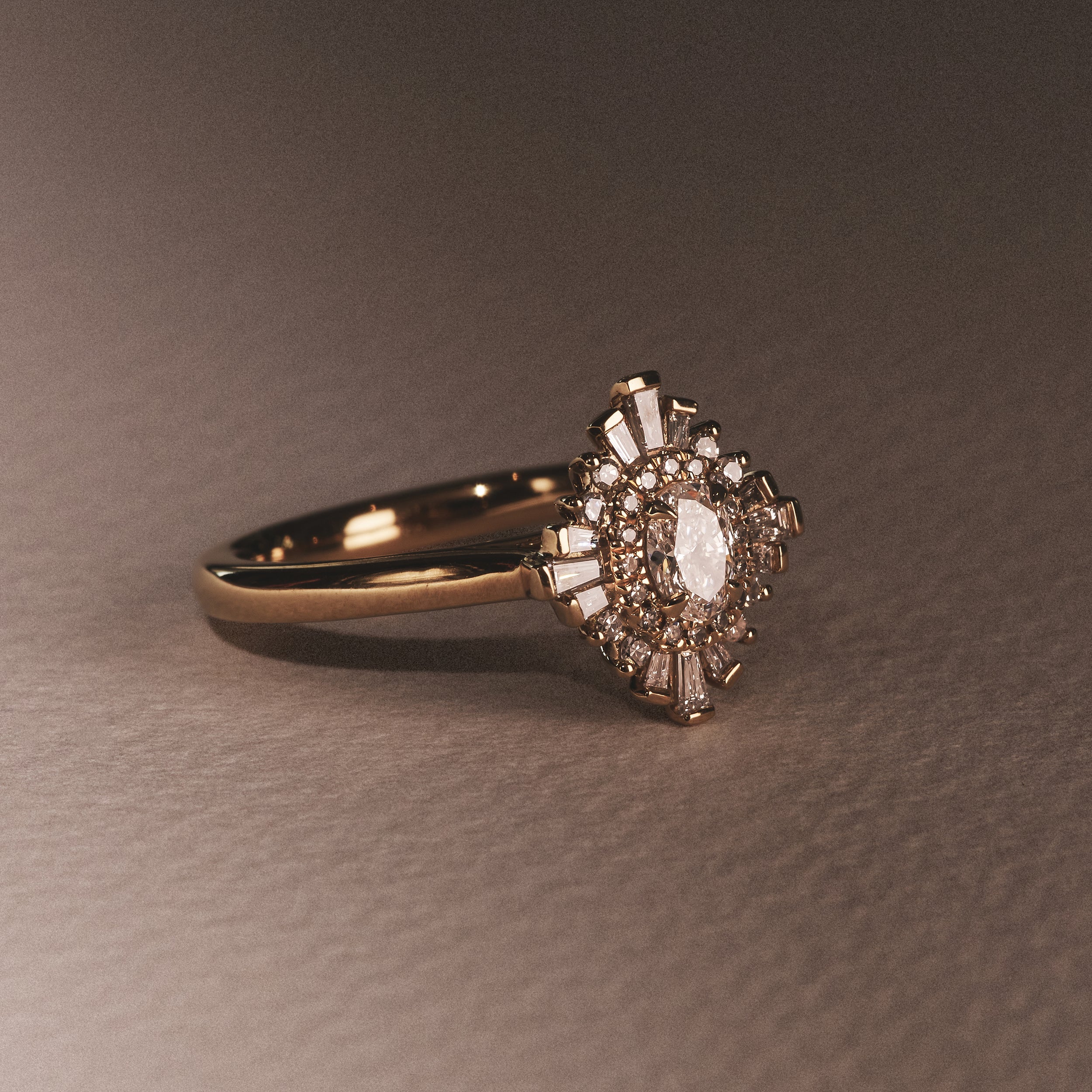 The Radiance Lab Diamond Ring 0.52ct H/SI Set in 18K Gold Vermeil - Image 8