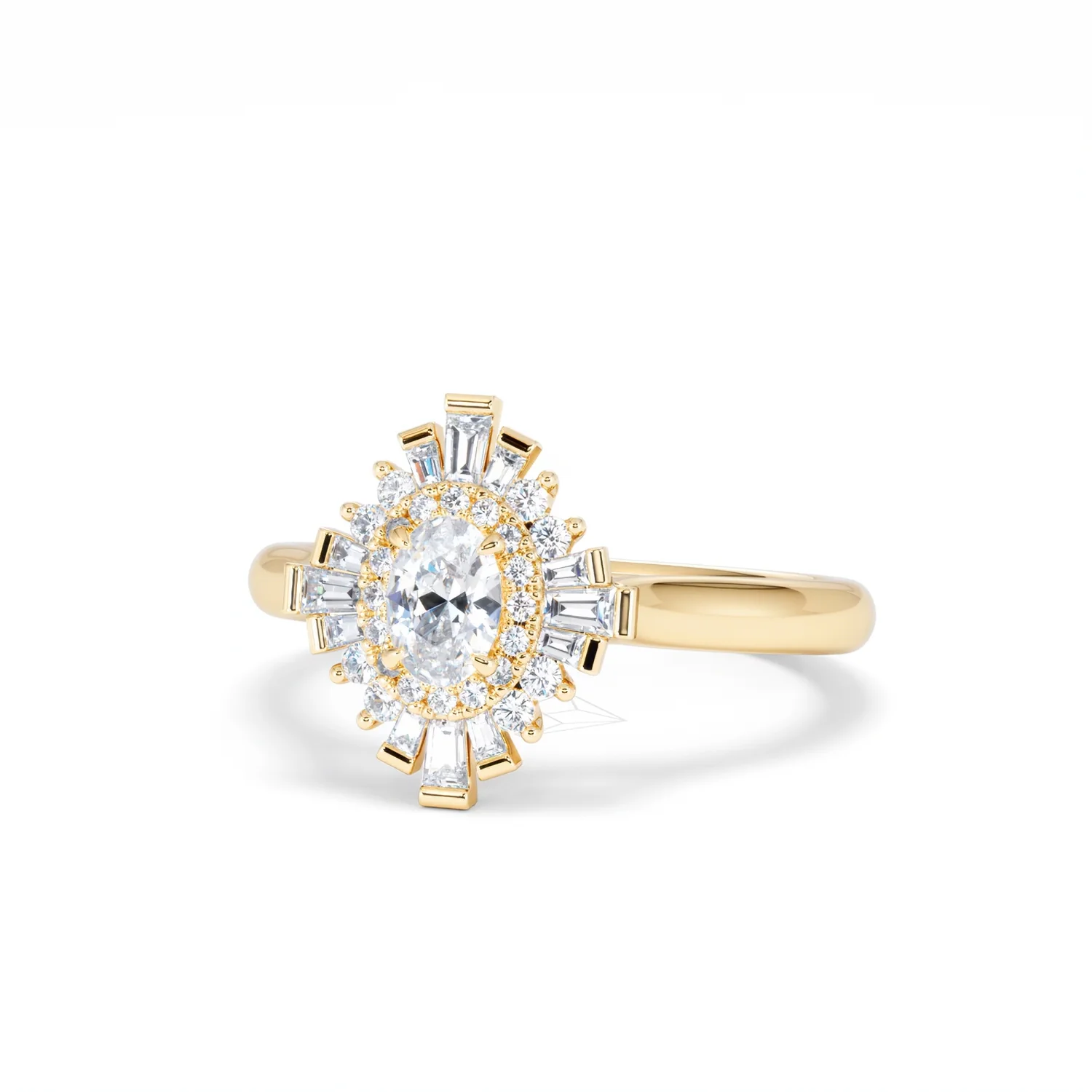 The Radiance Lab Diamond Ring 0.52ct H/SI Set in 18K Gold Vermeil - Image 86