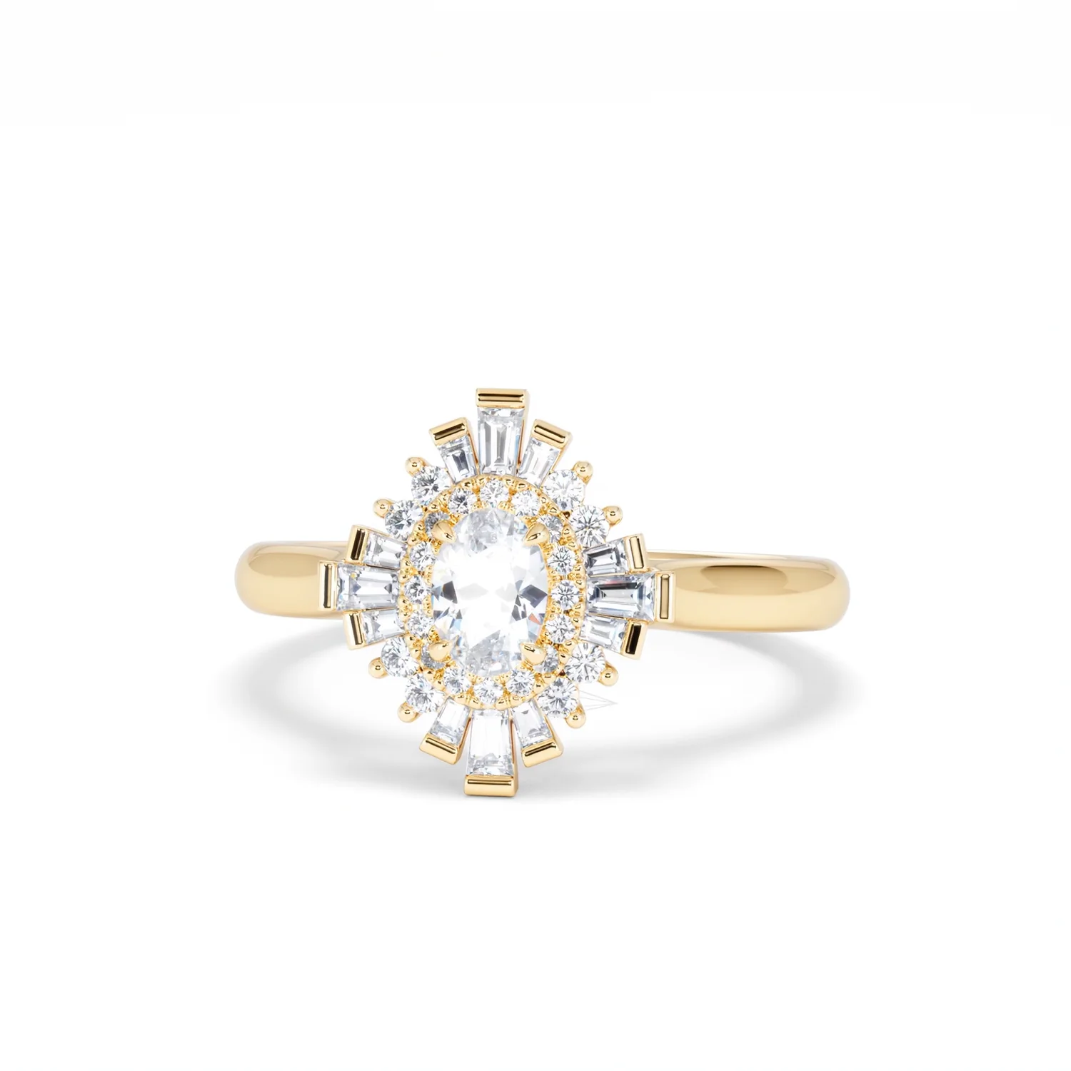 The Radiance Lab Diamond Ring 0.52ct H/SI Set in 18K Gold Vermeil - Image 88