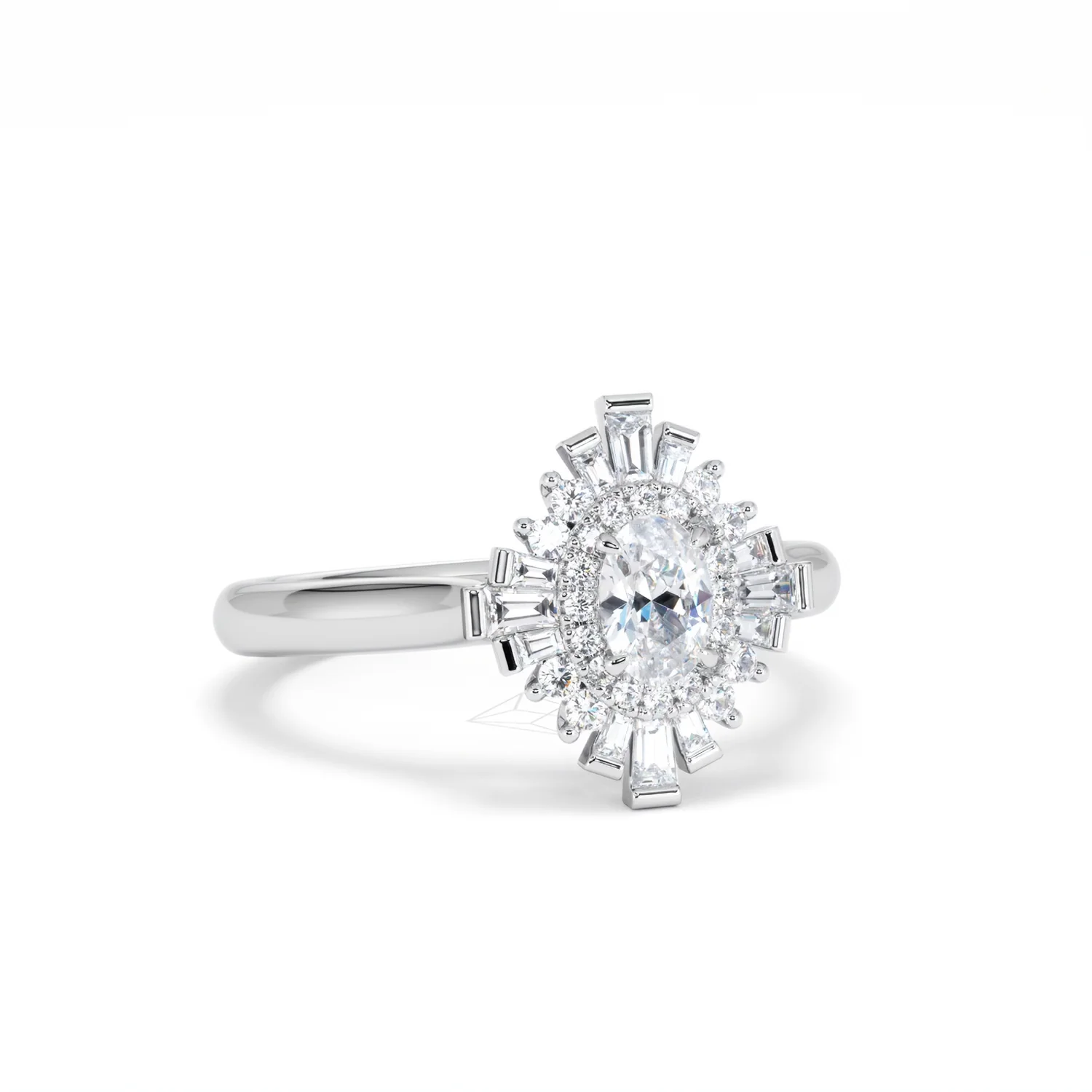 The Radiance Lab Diamond Ring 0.52ct H/SI Set in 925 Silver - Image 14