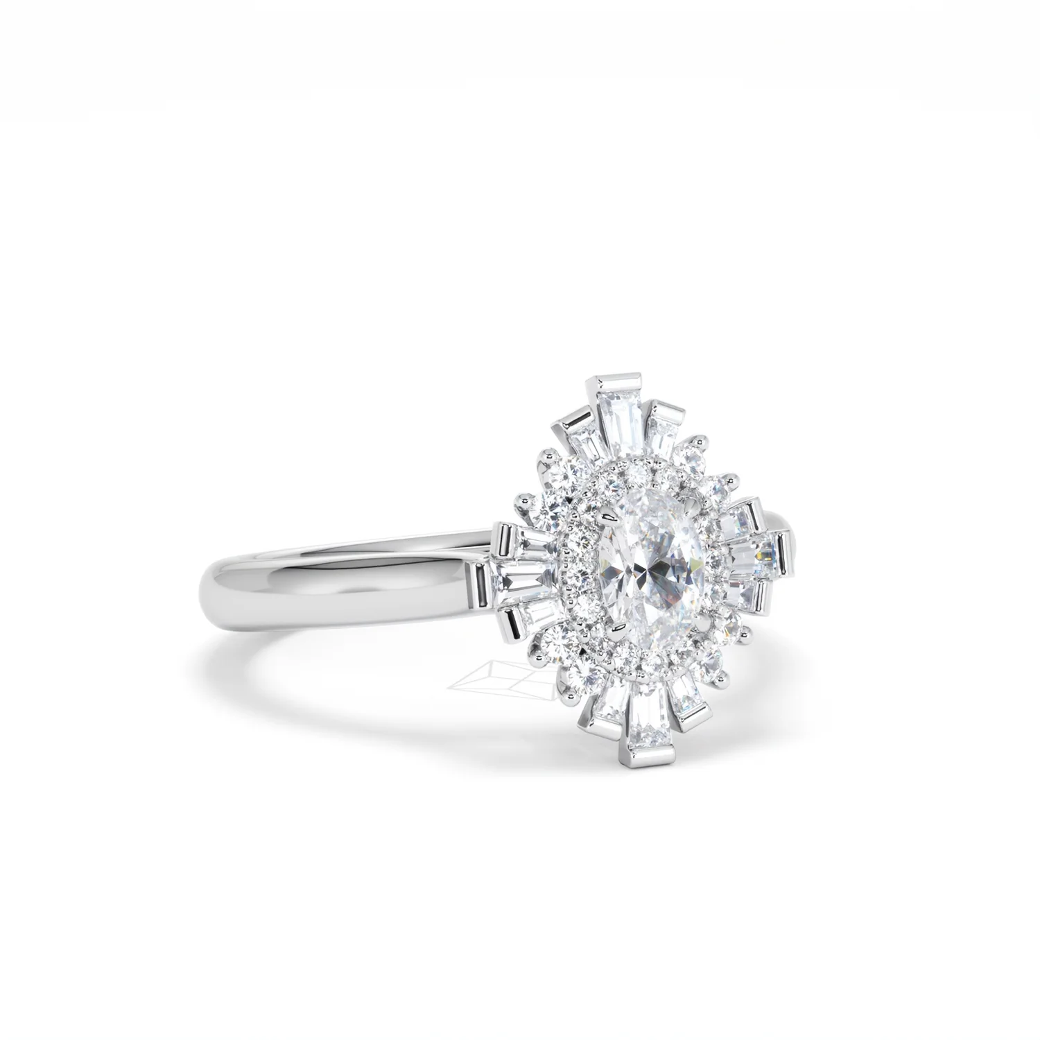 The Radiance Lab Diamond Ring 0.52ct H/SI Set in 925 Silver - Image 15