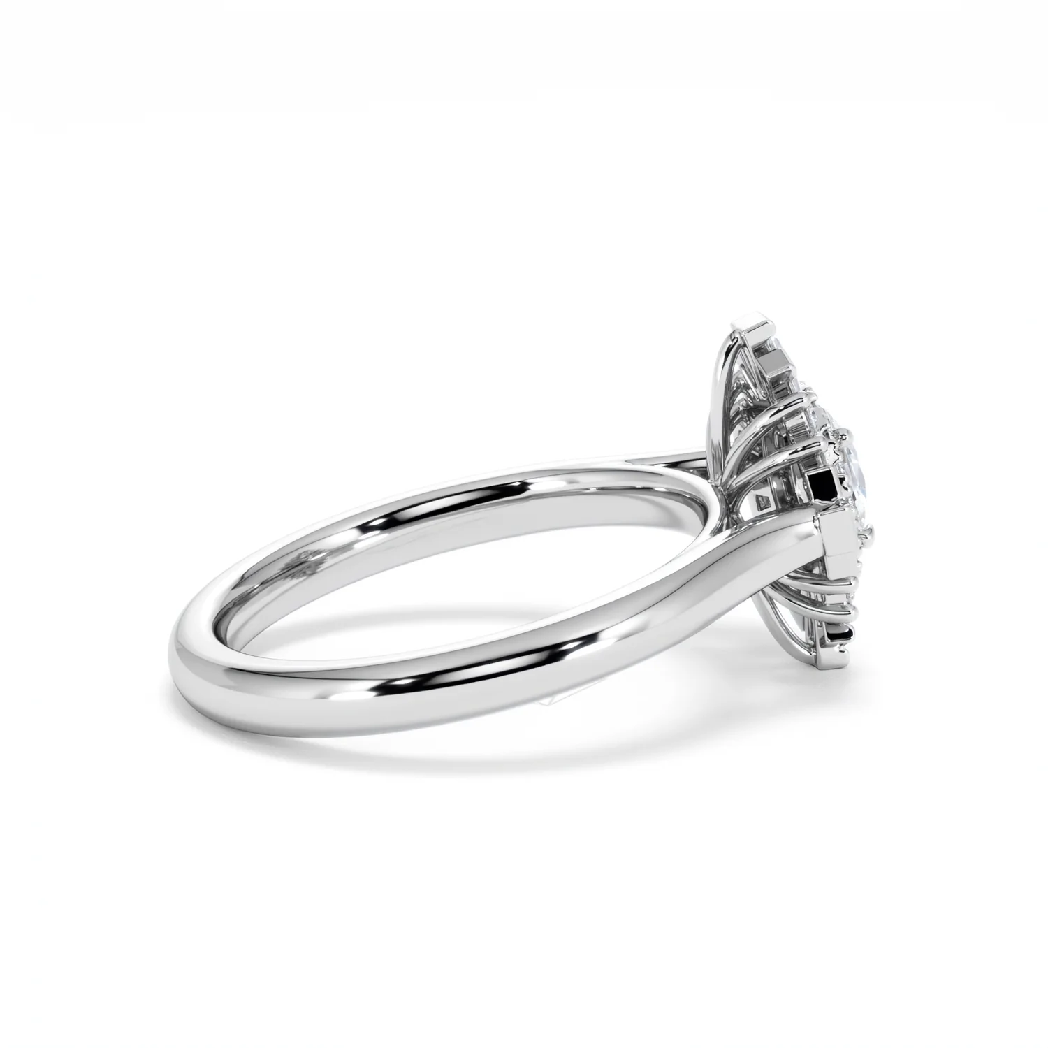The Radiance Lab Diamond Ring 0.52ct H/SI Set in 925 Silver - Image 33