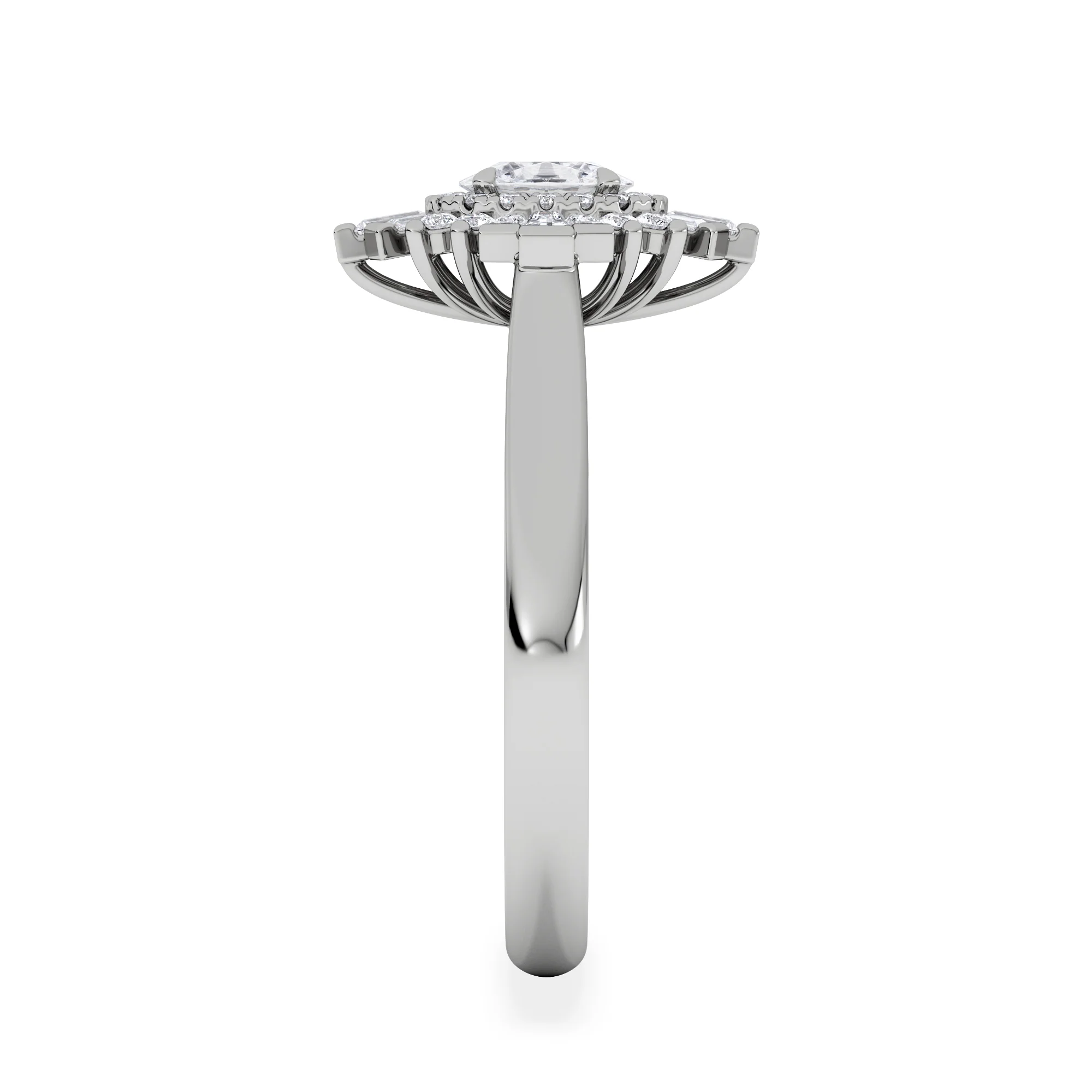 The Radiance Lab Diamond Ring 0.52ct H/SI Set in 925 Silver - Image 4
