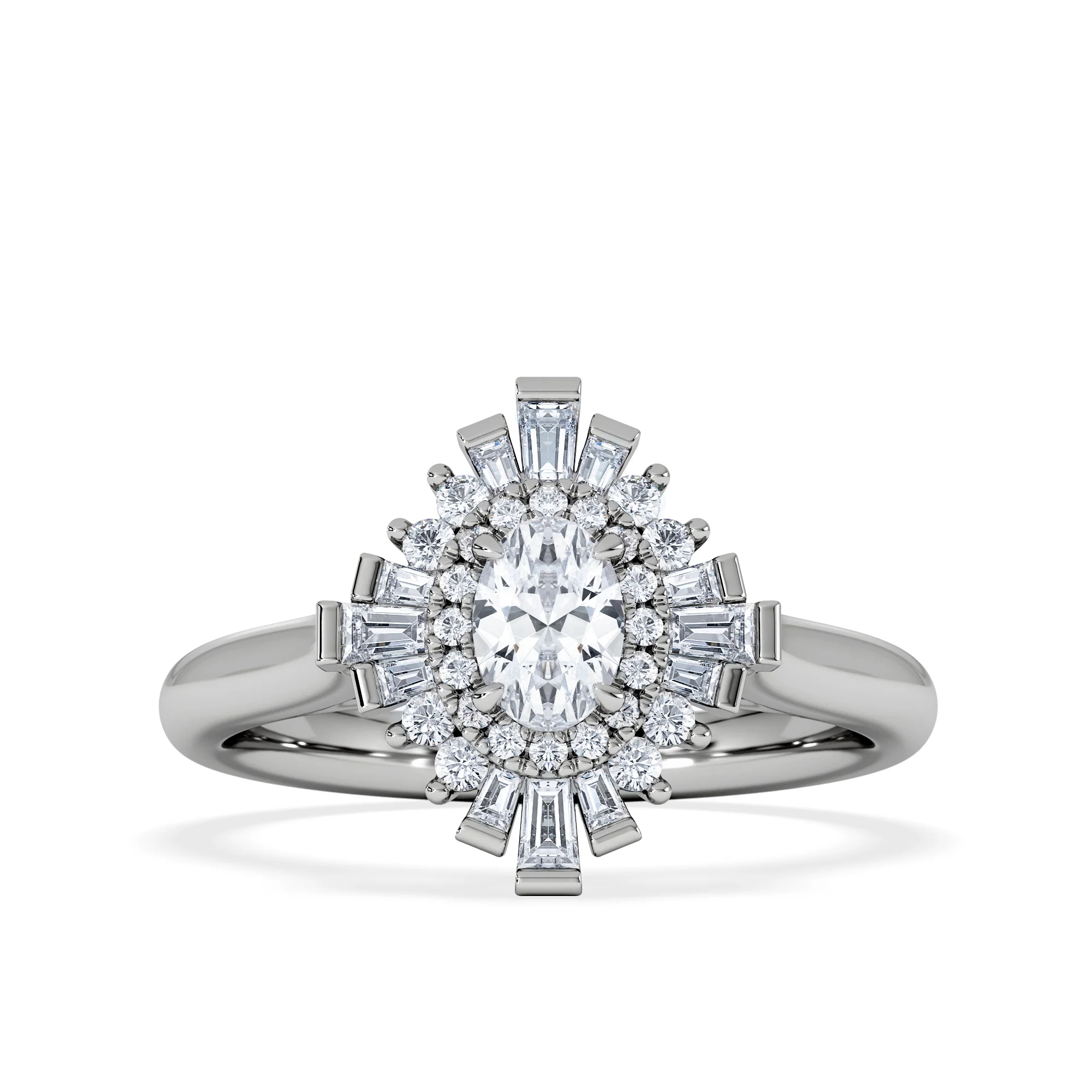 The Radiance Lab Diamond Ring 0.52ct H/SI Set in 925 Silver - Image 6