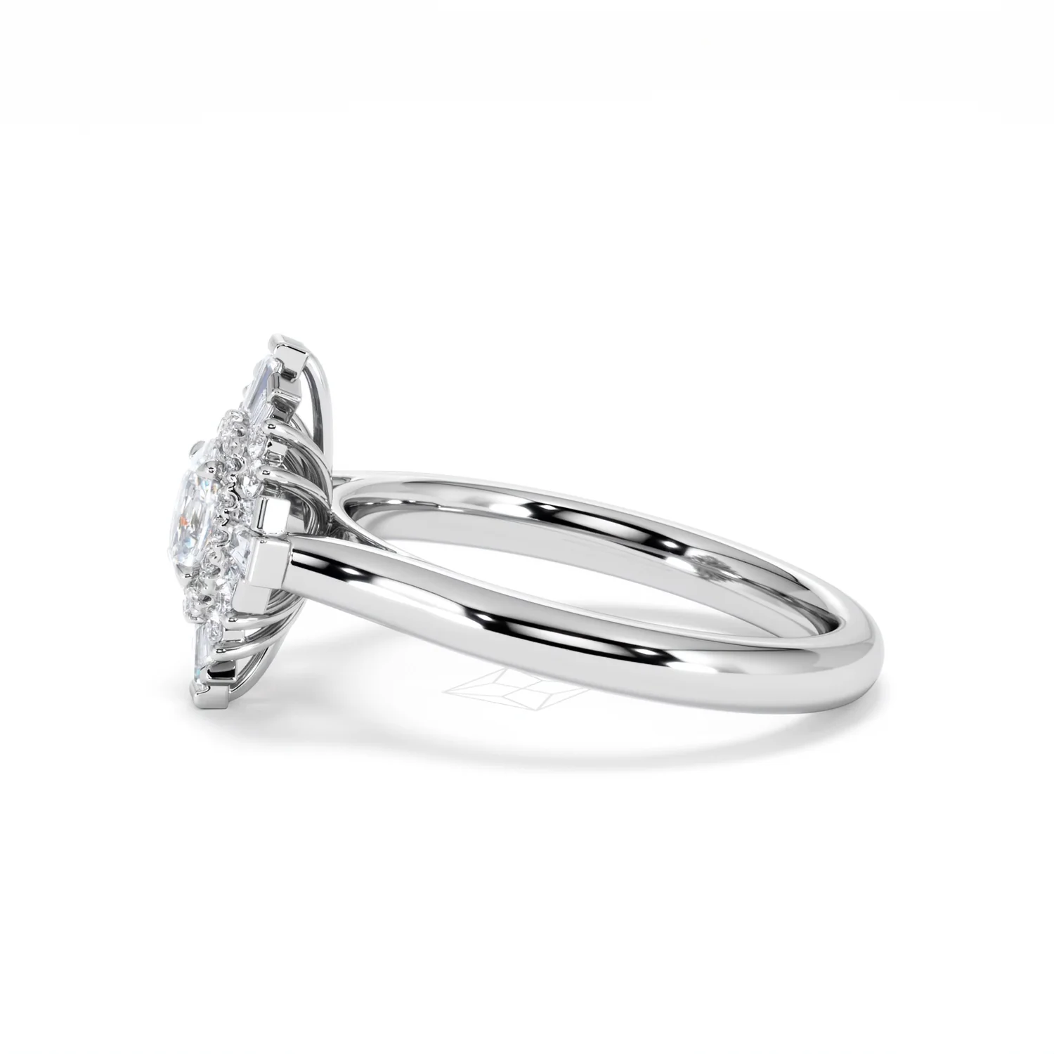 The Radiance Lab Diamond Ring 0.52ct H/SI Set in 925 Silver - Image 72
