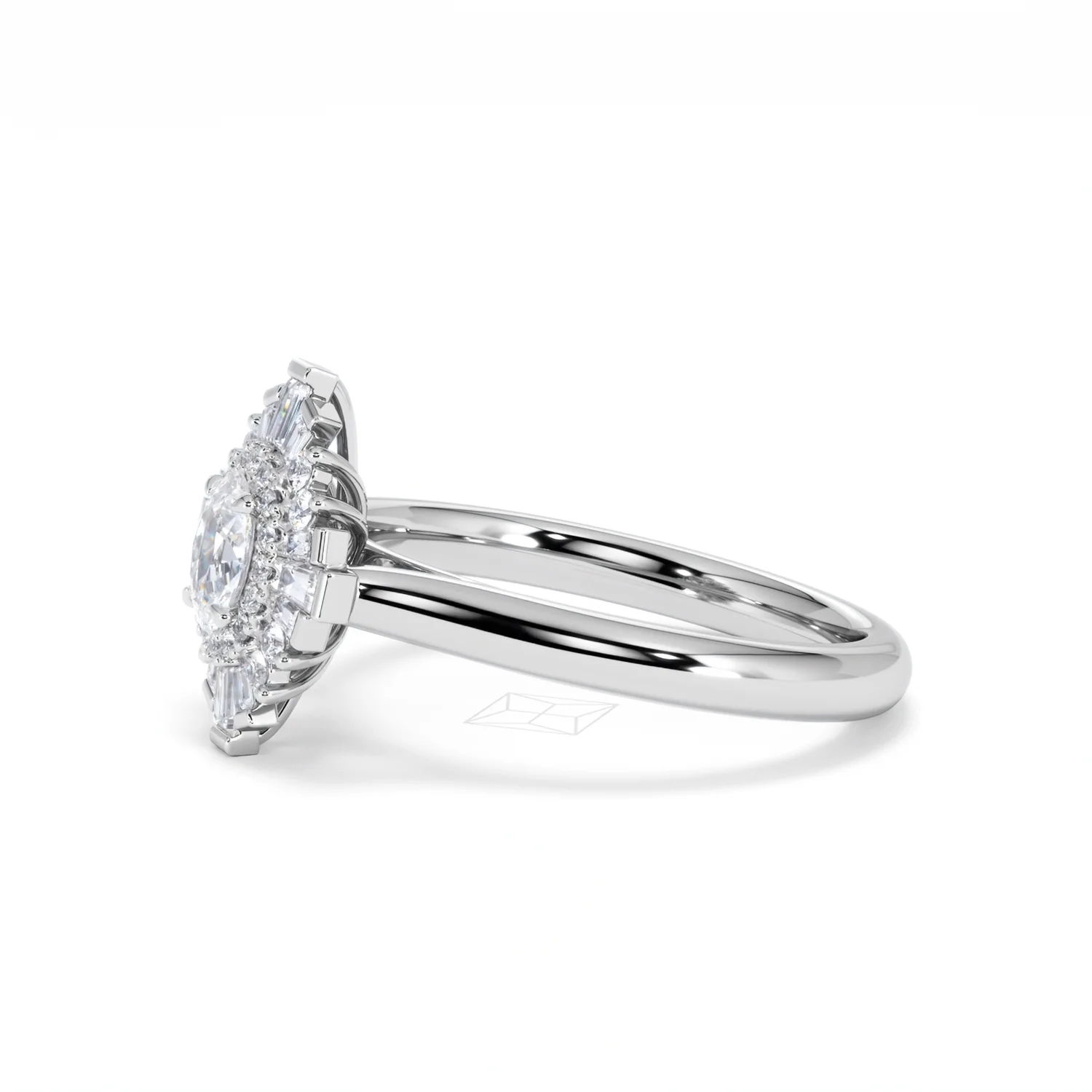 The Radiance Lab Diamond Ring 0.52ct H/SI Set in 925 Silver - Image 75