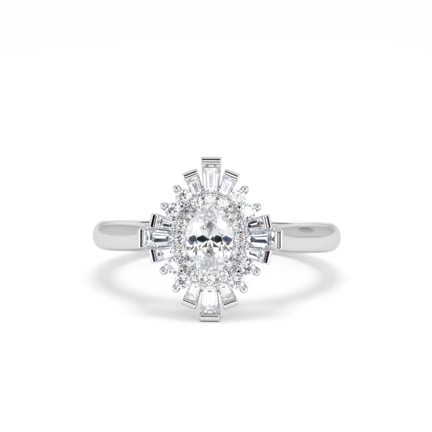 The Radiance Lab Diamond Ring 0.52ct H/SI Set in 925 Silver - Image 89