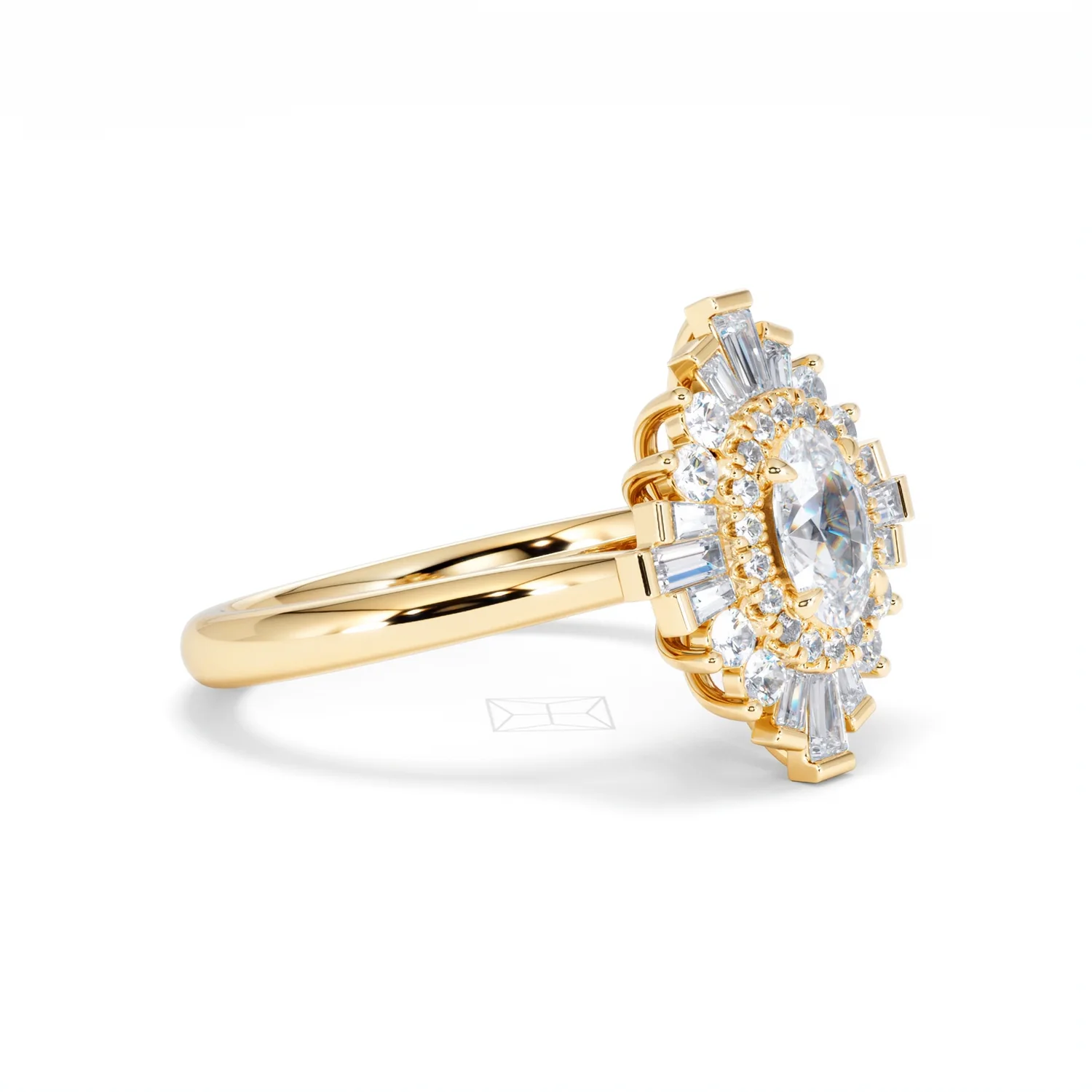 The Radiance Lab Diamond Ring 1.08ct H/SI Set in 9K Gold - Image 21