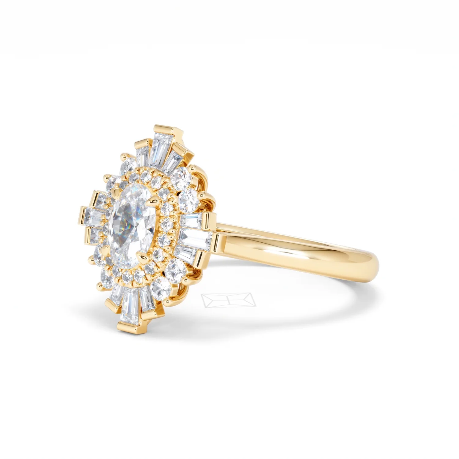 The Radiance Lab Diamond Ring 1.08ct H/SI Set in 9K Gold - Image 81