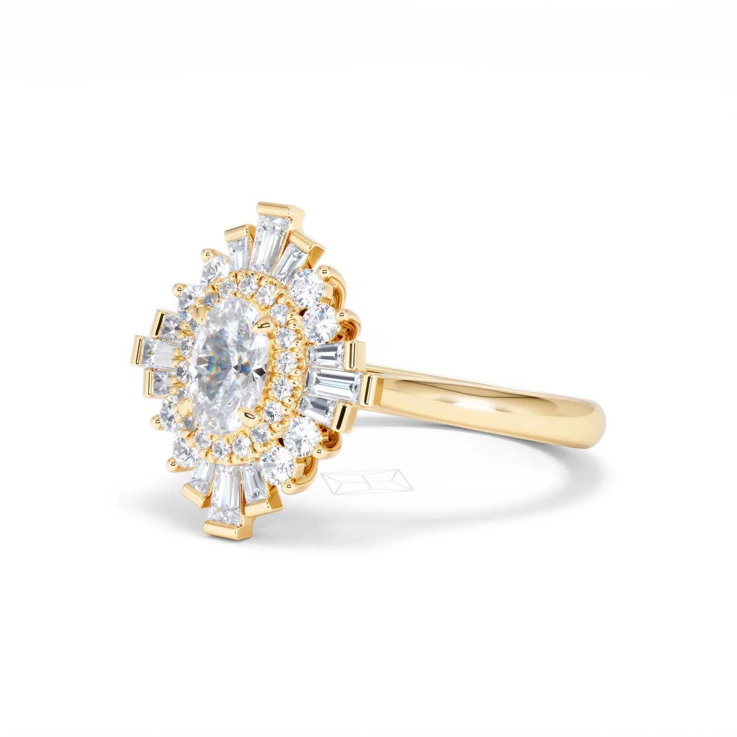 The Radiance Lab Diamond Ring 1.08ct H/SI Set in 9K Gold - Image 82