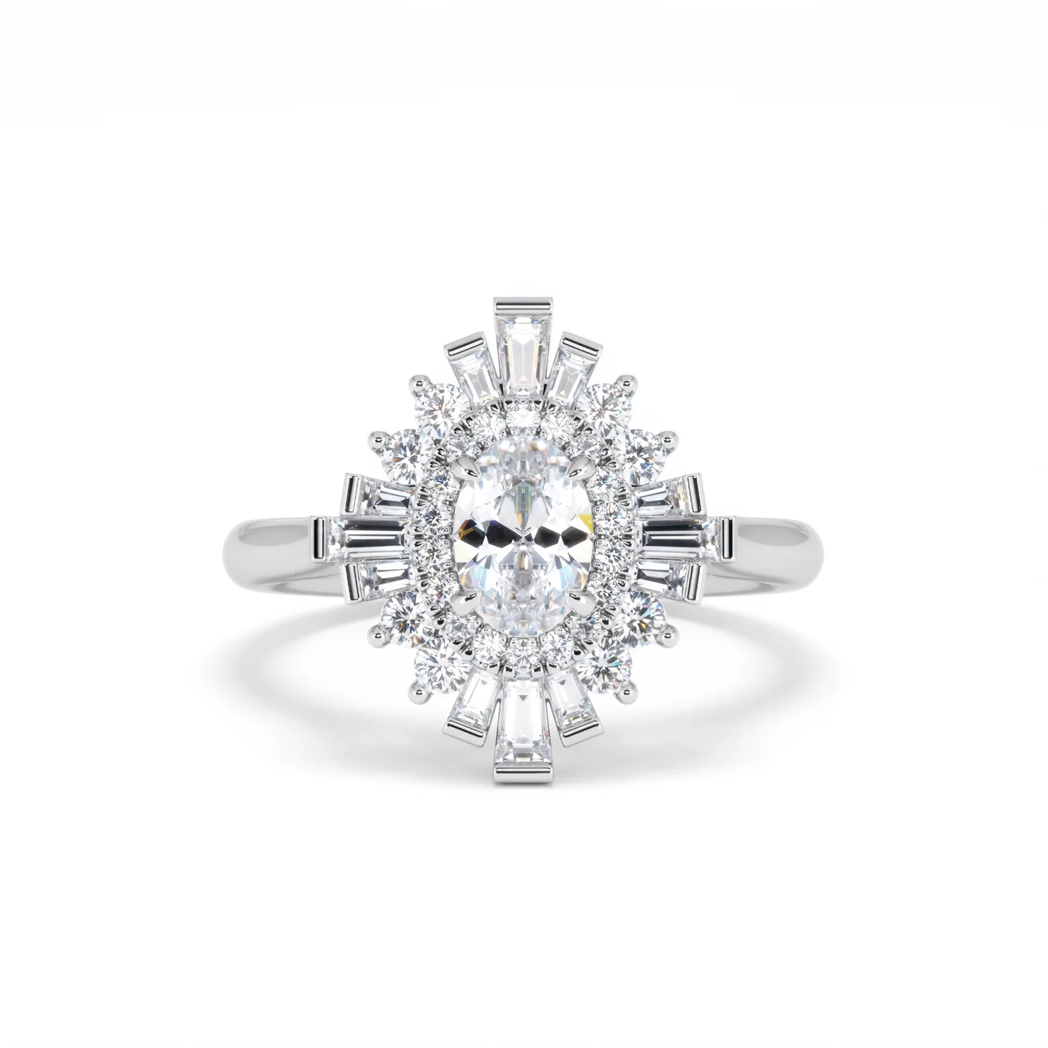 The Radiance Lab Diamond Ring 1.08ct H/SI Set in 9K White Gold - Image 10