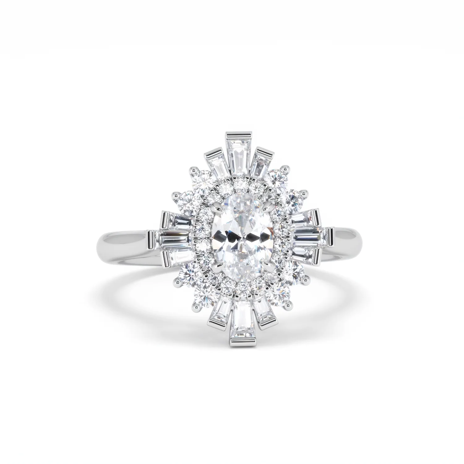 The Radiance Lab Diamond Ring 1.08ct H/SI Set in 9K White Gold - Image 11