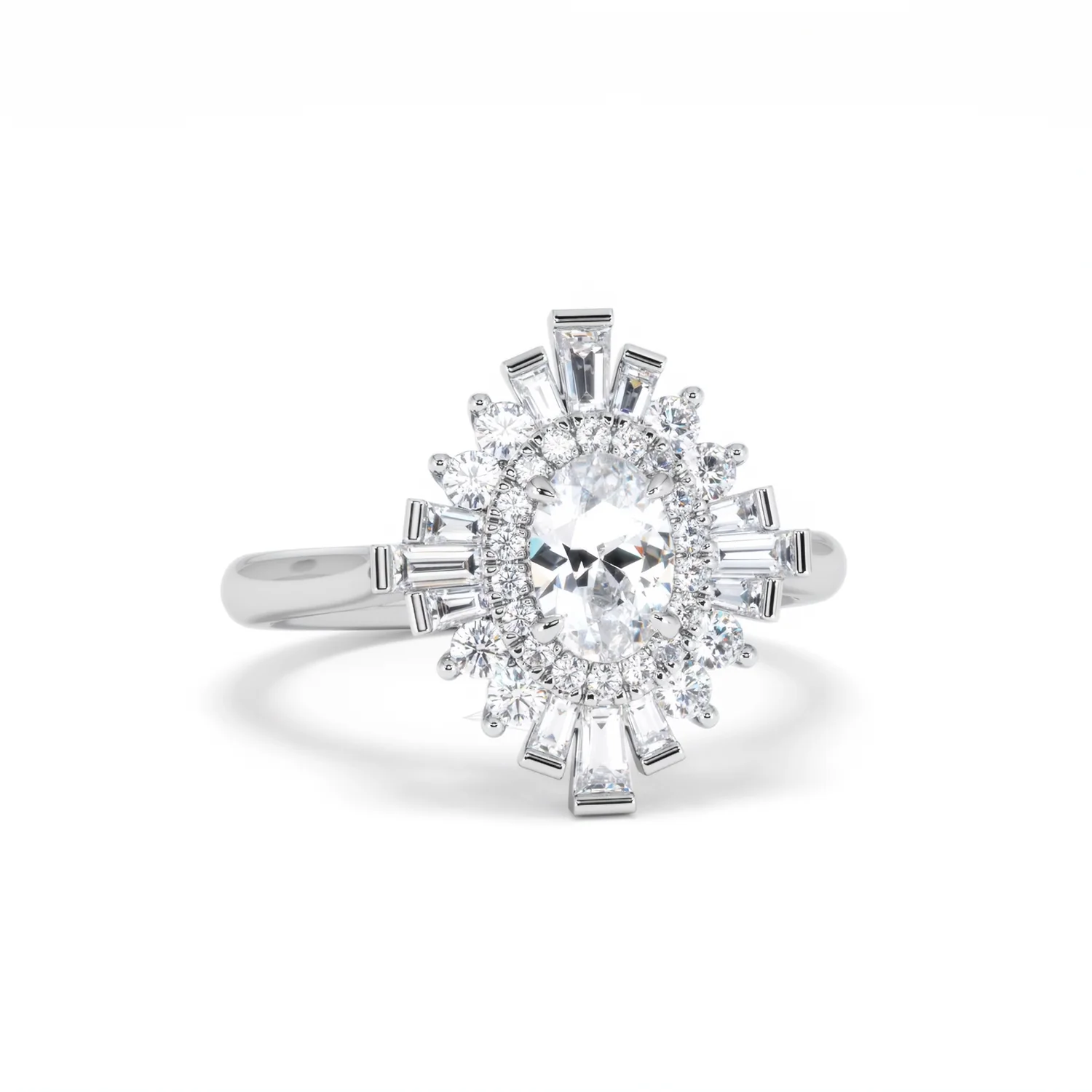 The Radiance Lab Diamond Ring 1.08ct H/SI Set in 9K White Gold - Image 12