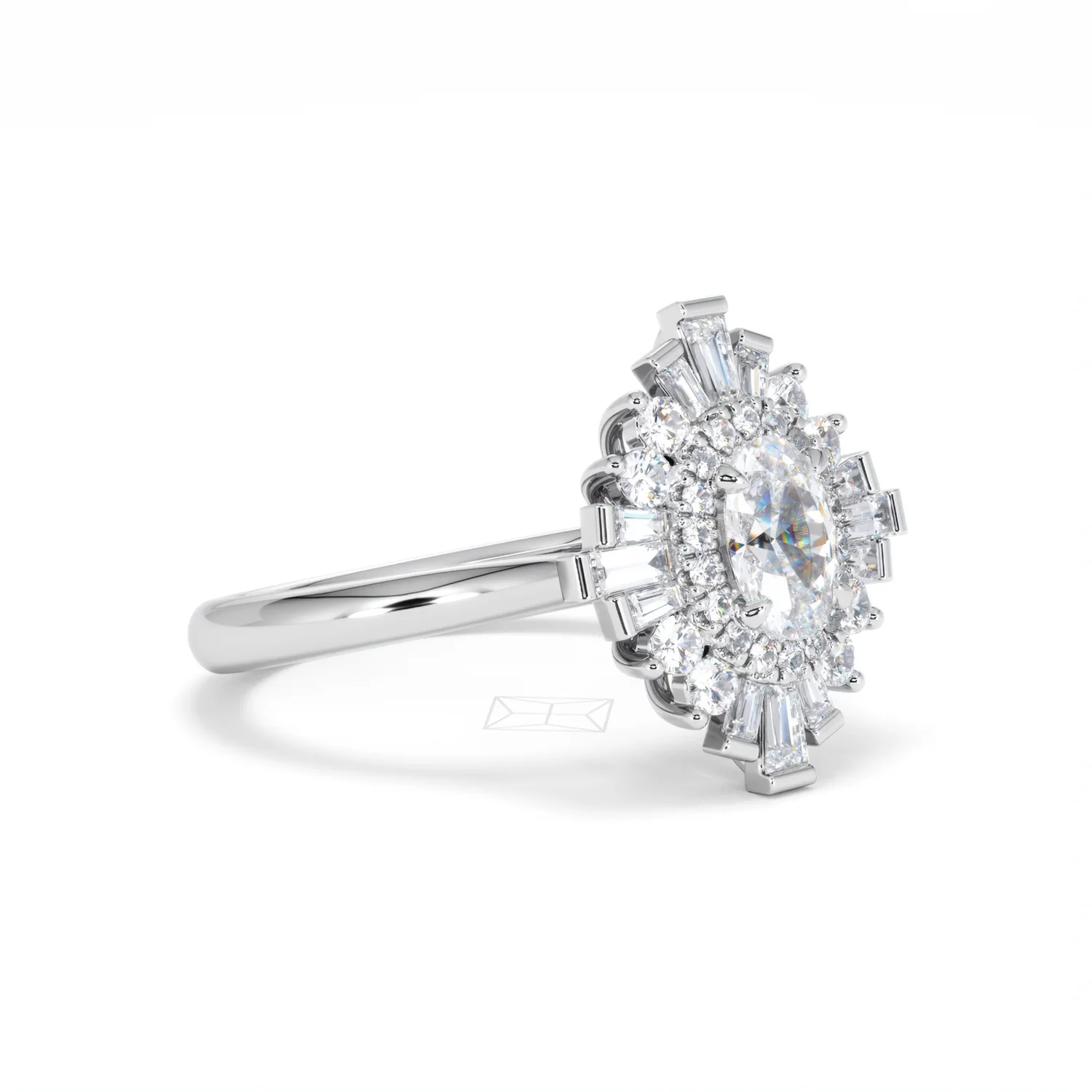 The Radiance Lab Diamond Ring 1.08ct H/SI Set in 9K White Gold - Image 19