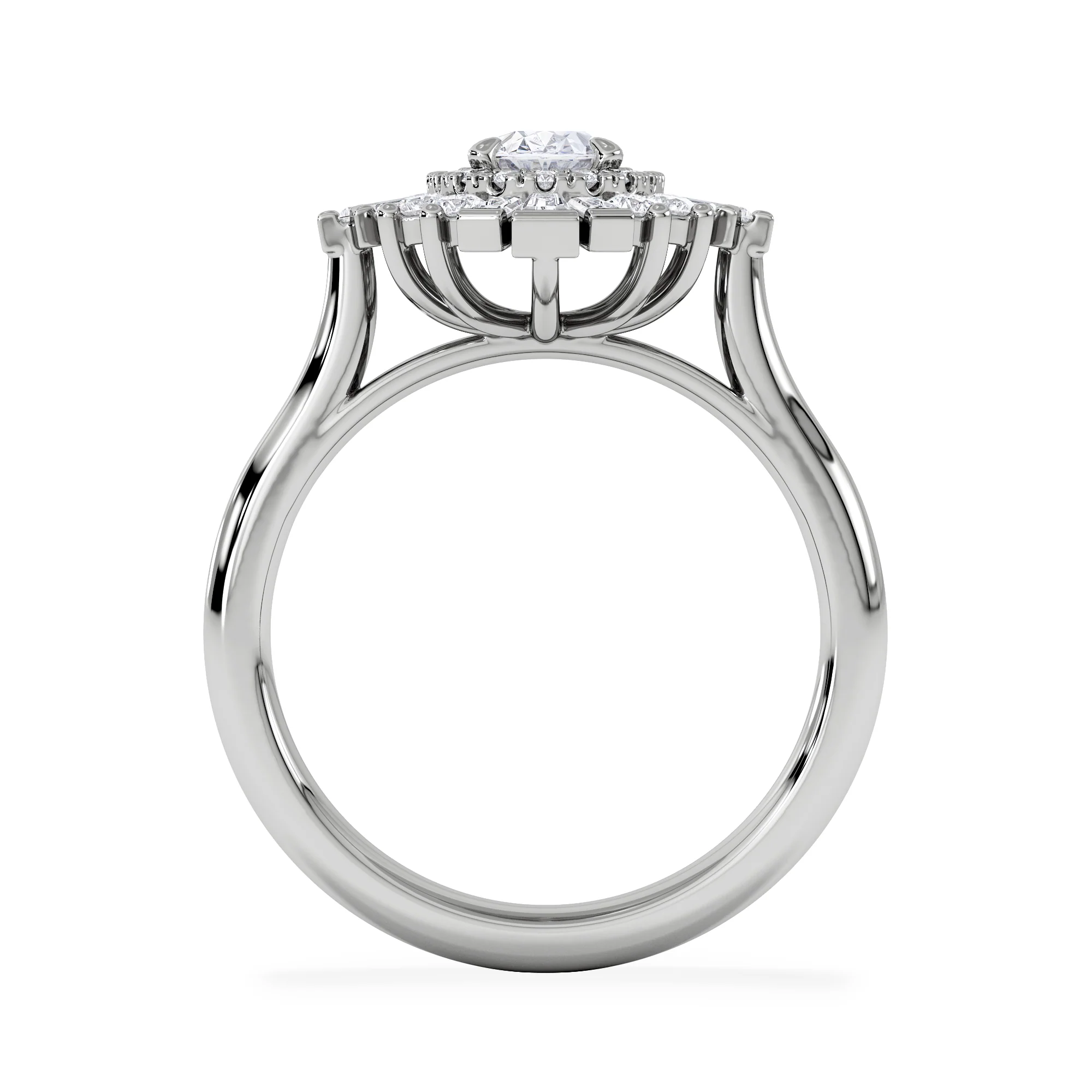 The Radiance Lab Diamond Ring 1.08ct H/SI Set in 9K White Gold - Image 2