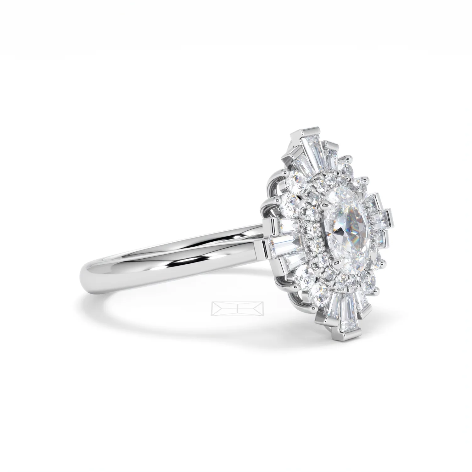 The Radiance Lab Diamond Ring 1.08ct H/SI Set in 9K White Gold - Image 20