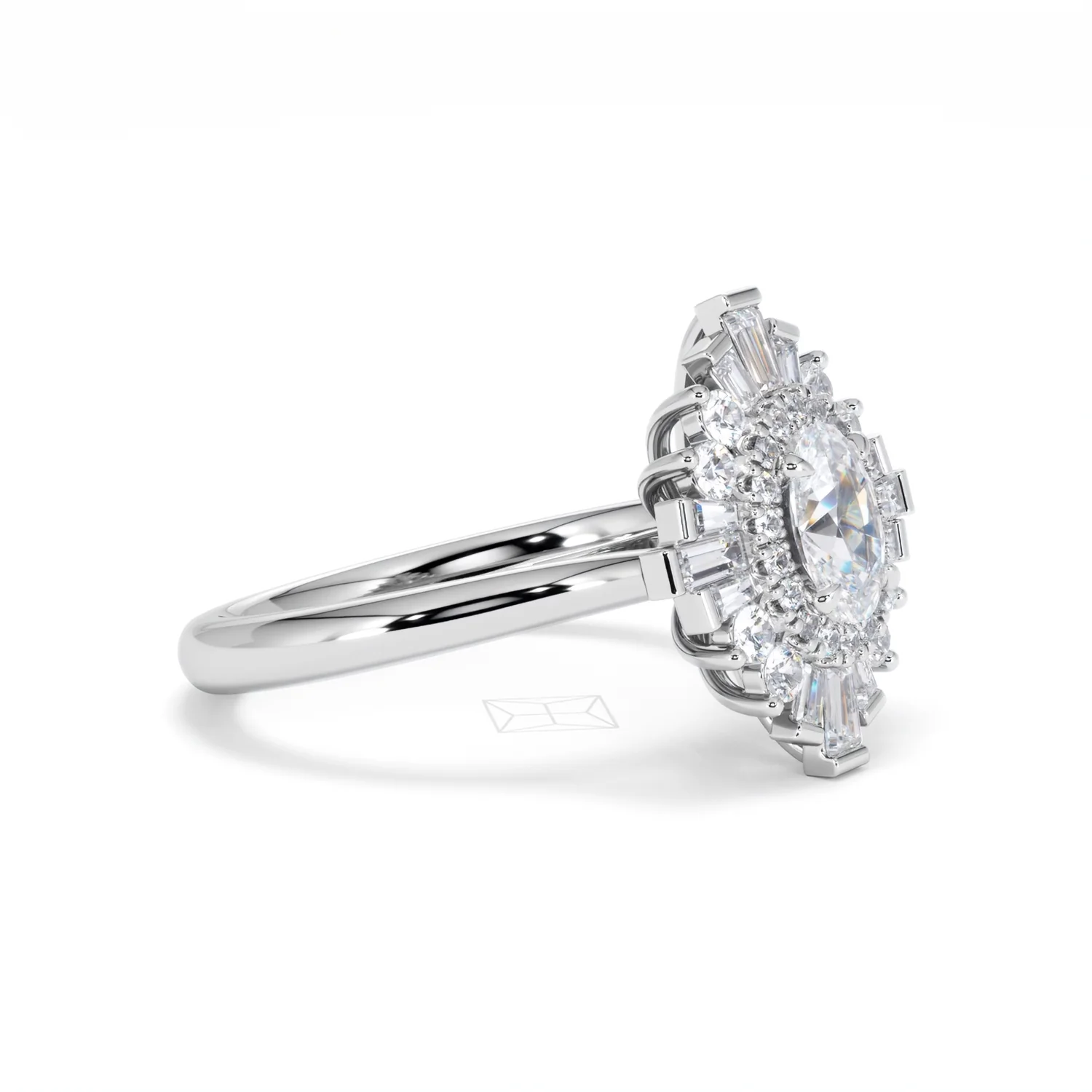 The Radiance Lab Diamond Ring 1.08ct H/SI Set in 9K White Gold - Image 22